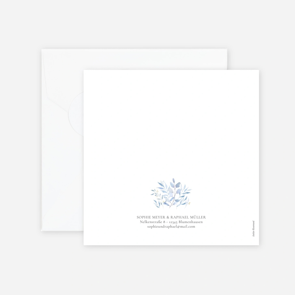 Hochzeitseinladung Greenery Leaves