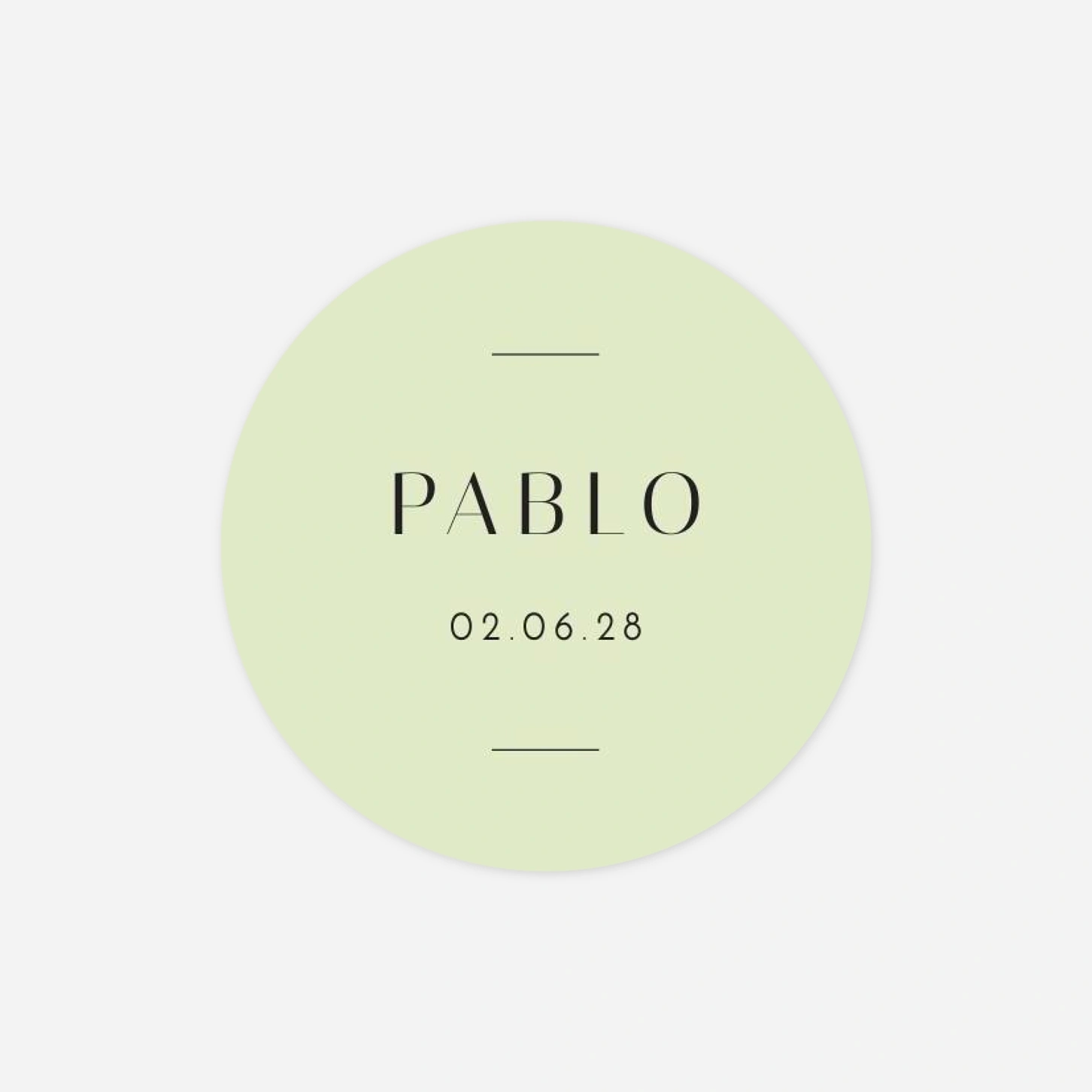 Aufkleber (Gastgeschenk) Grafische Piktogramme