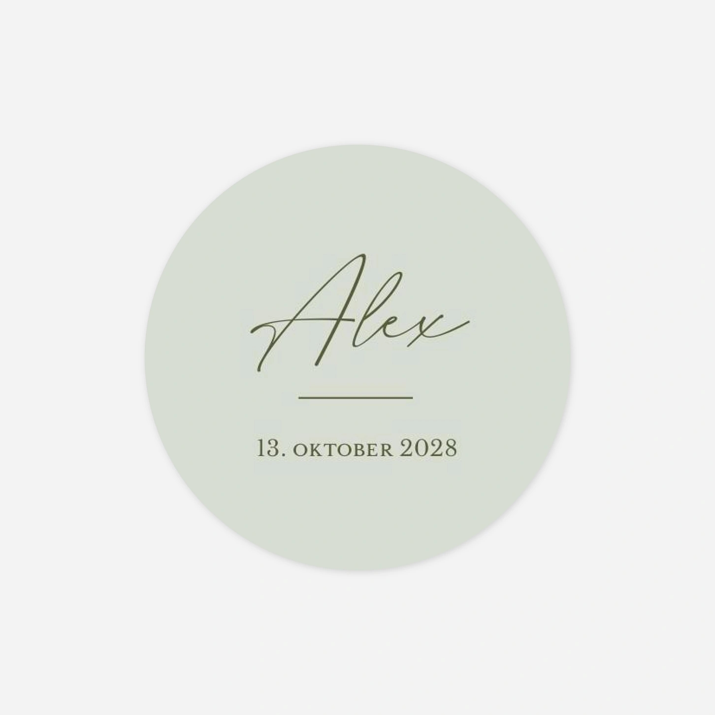 Aufkleber (Gastgeschenk) Heartglow