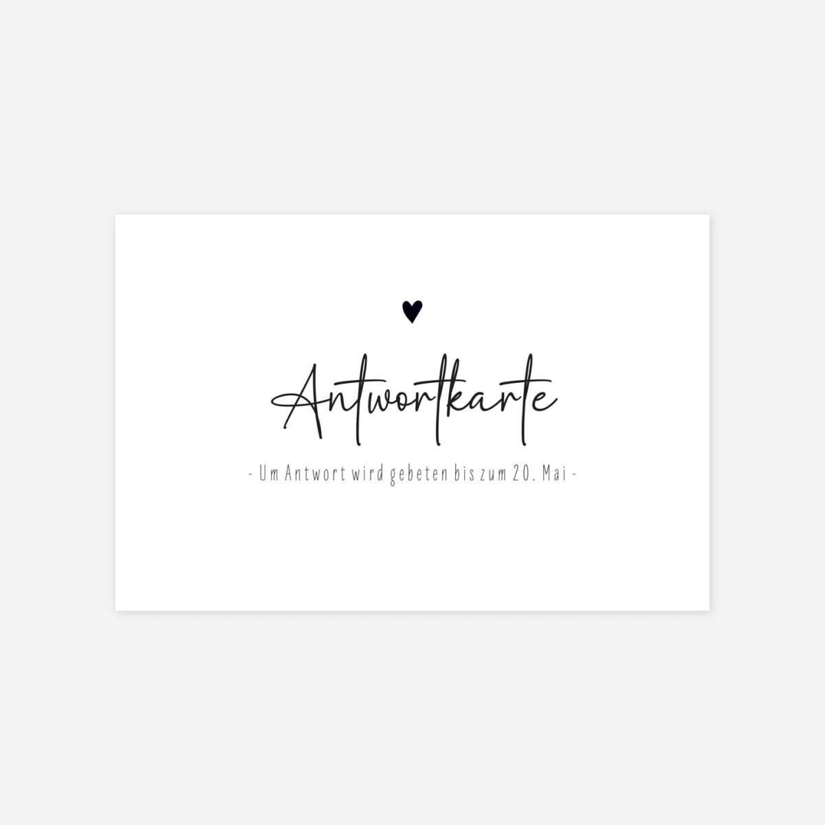 Antwortkarte Hochzeit Herzensbilder