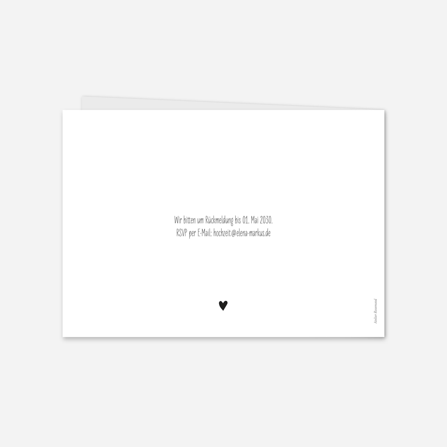 Hochzeitseinladung Herzensbilder