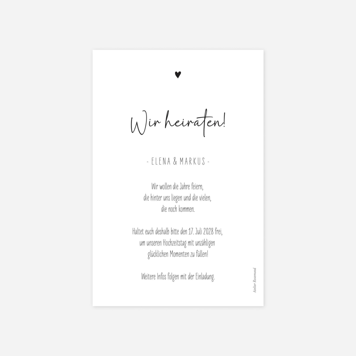 Save-the-Date Karte Herzensbilder