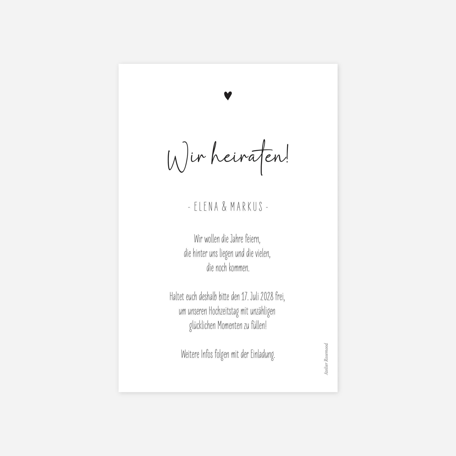 Save-the-Date Karte Herzensbilder