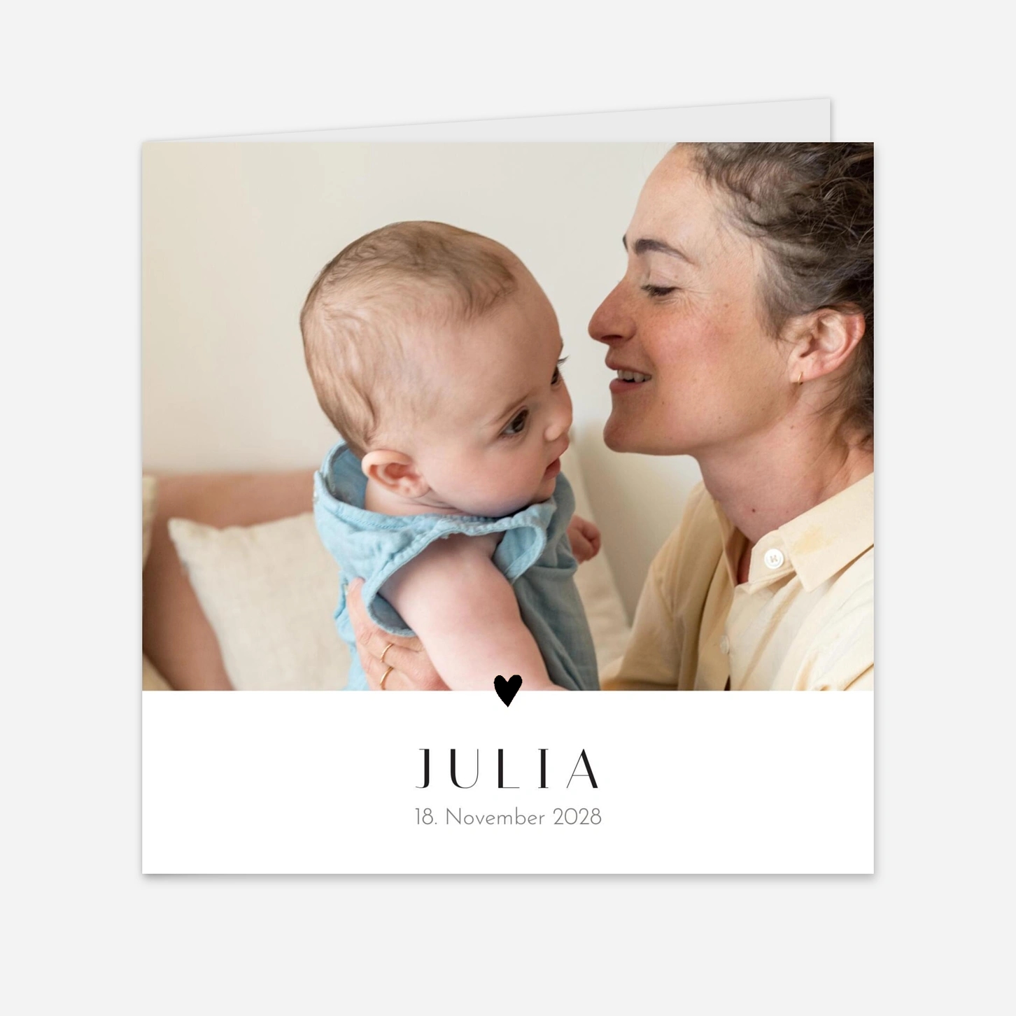 Geburtskarte Herzchen