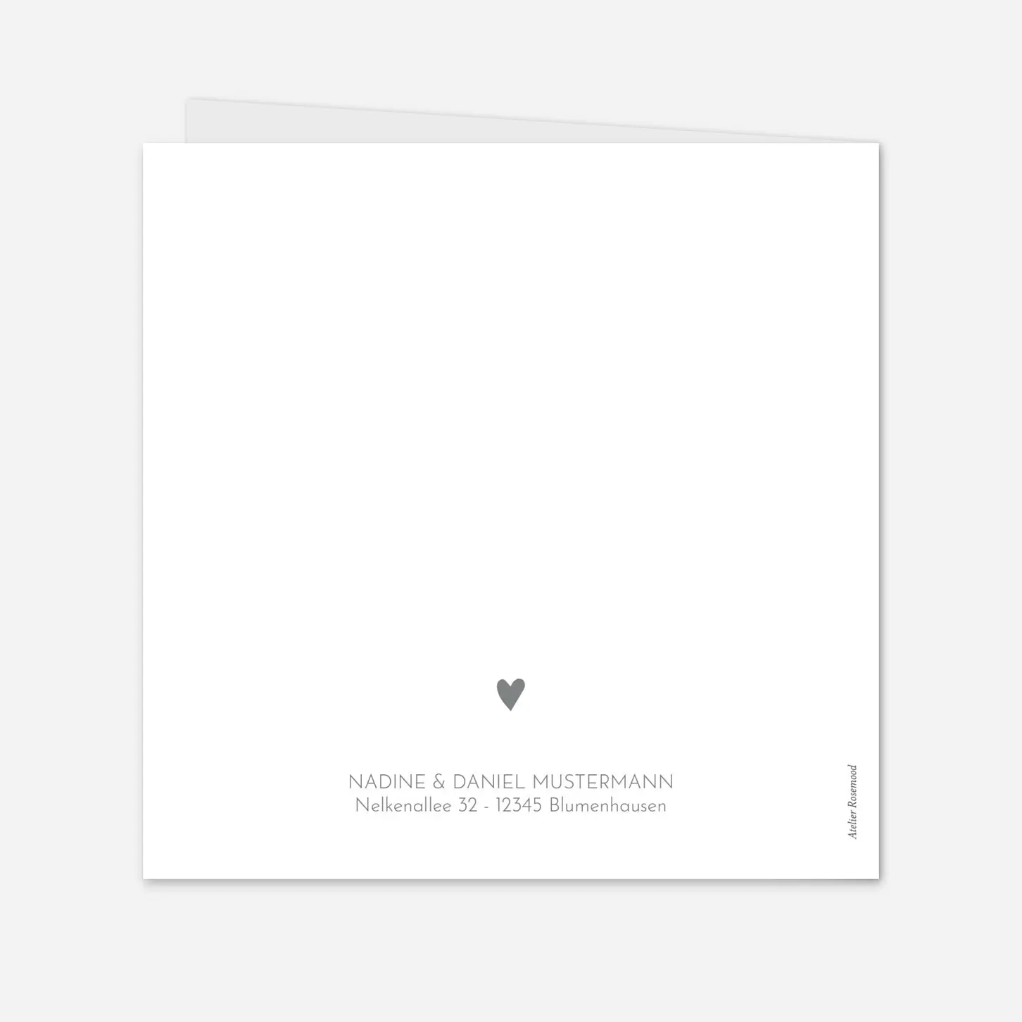 Dankeskarte Hochzeit Herzchen