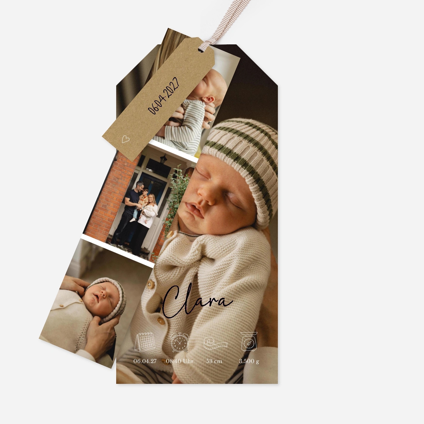 Geburtskarte Herzensfreude