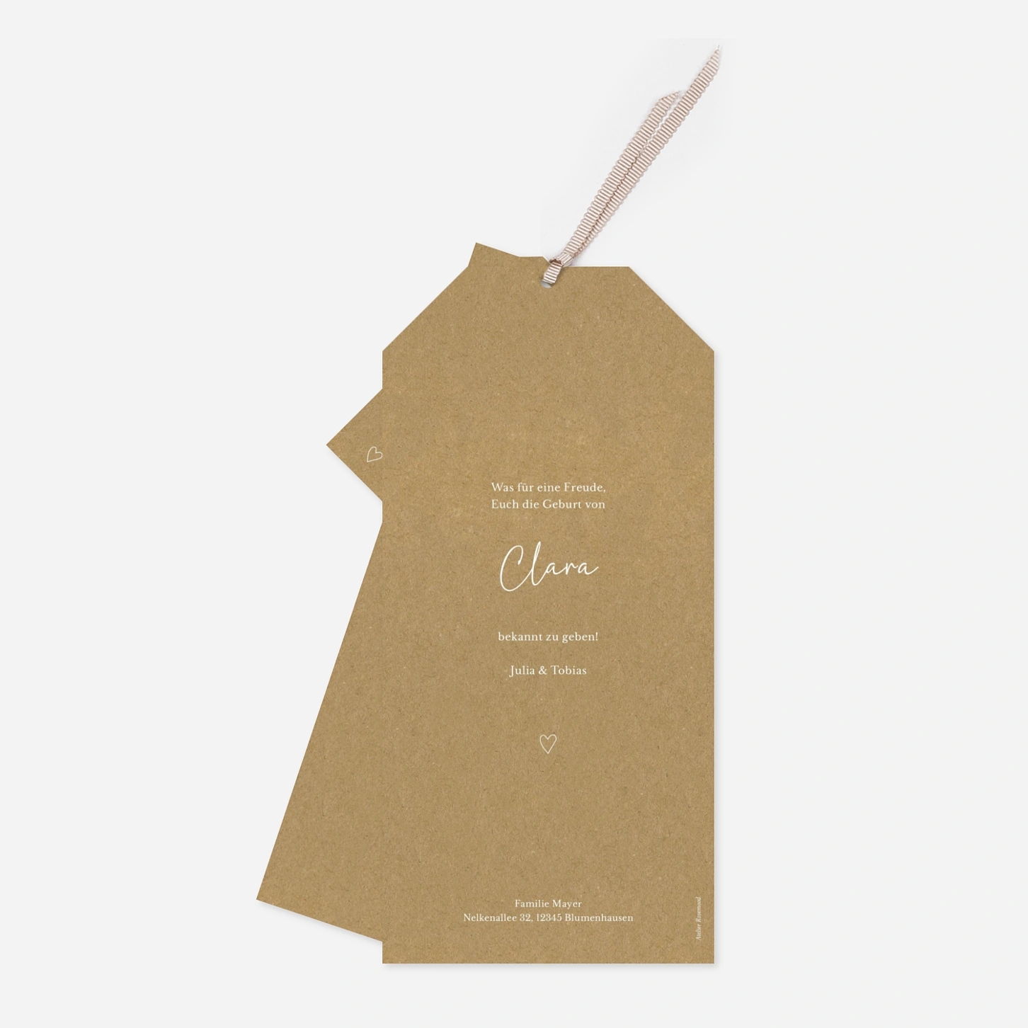 Geburtskarte Herzensfreude