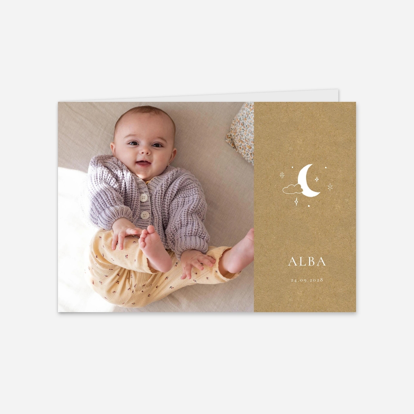 Geburtskarte Himmlisch