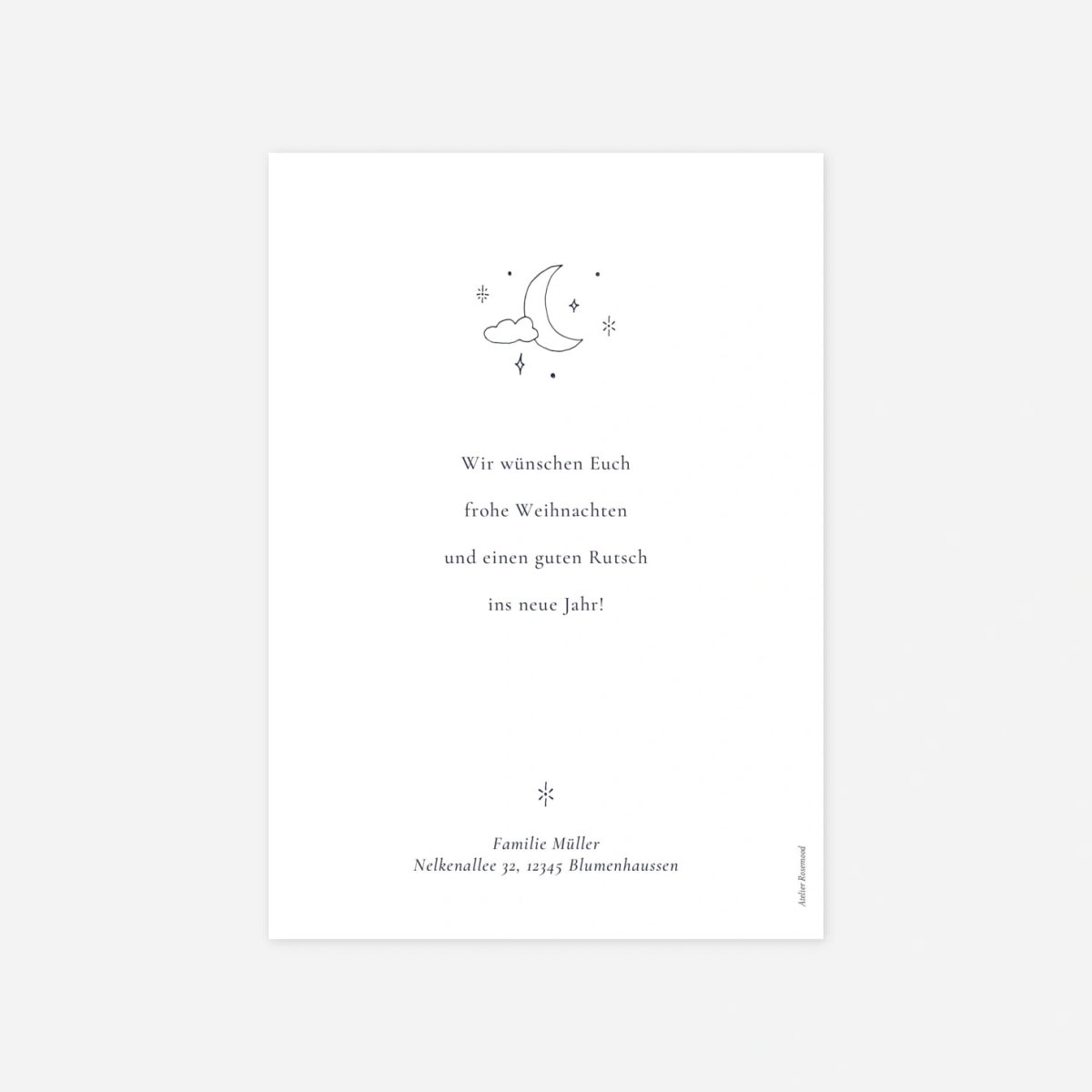 Weihnachtskarte Himmlisch