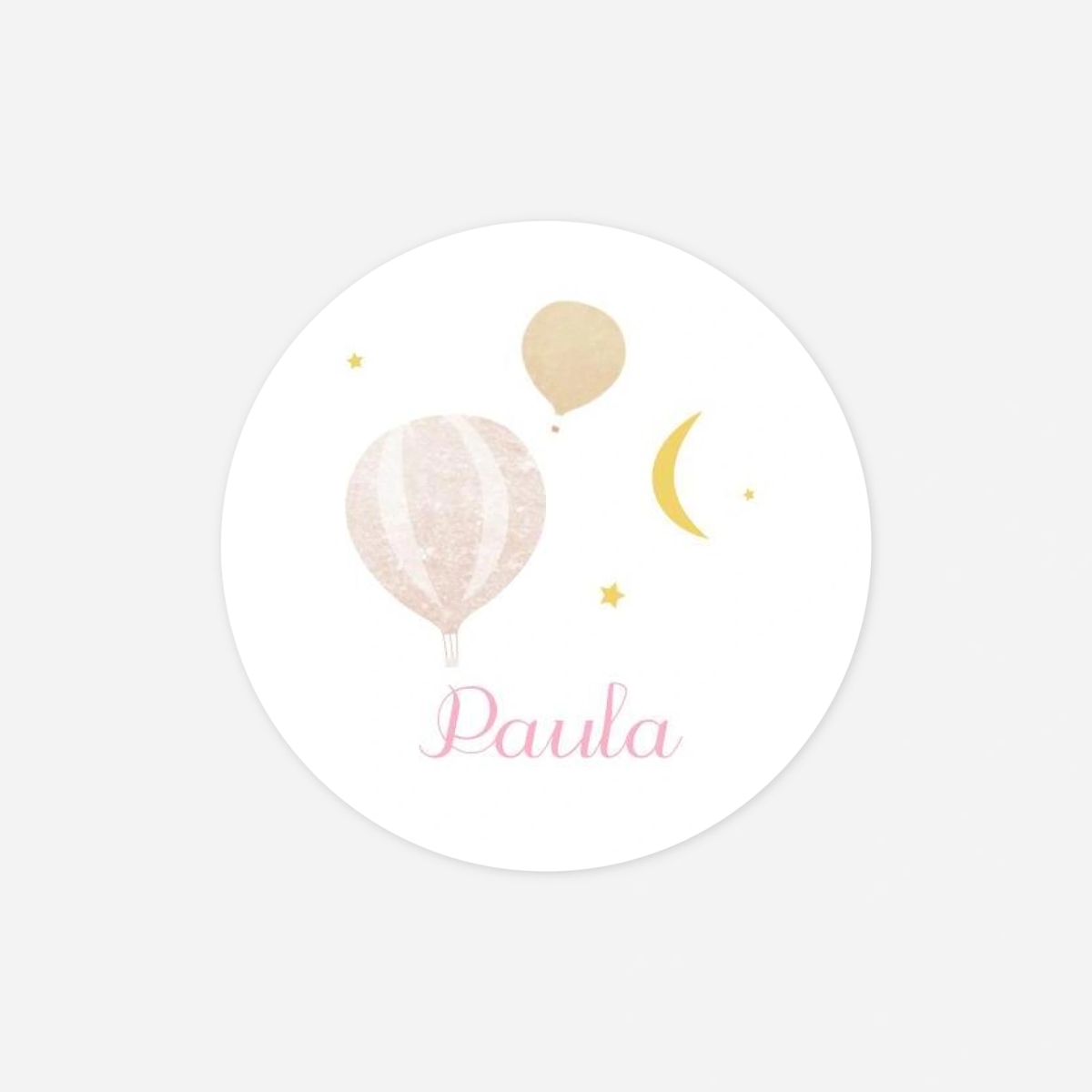 Aufkleber (Gastgeschenk) Heissluftballons