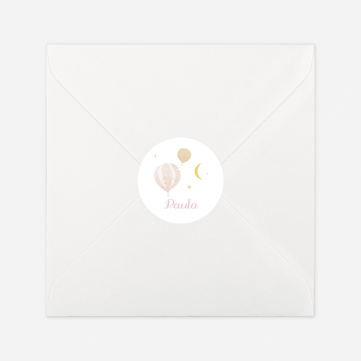 Aufkleber (Gastgeschenk) Heissluftballons