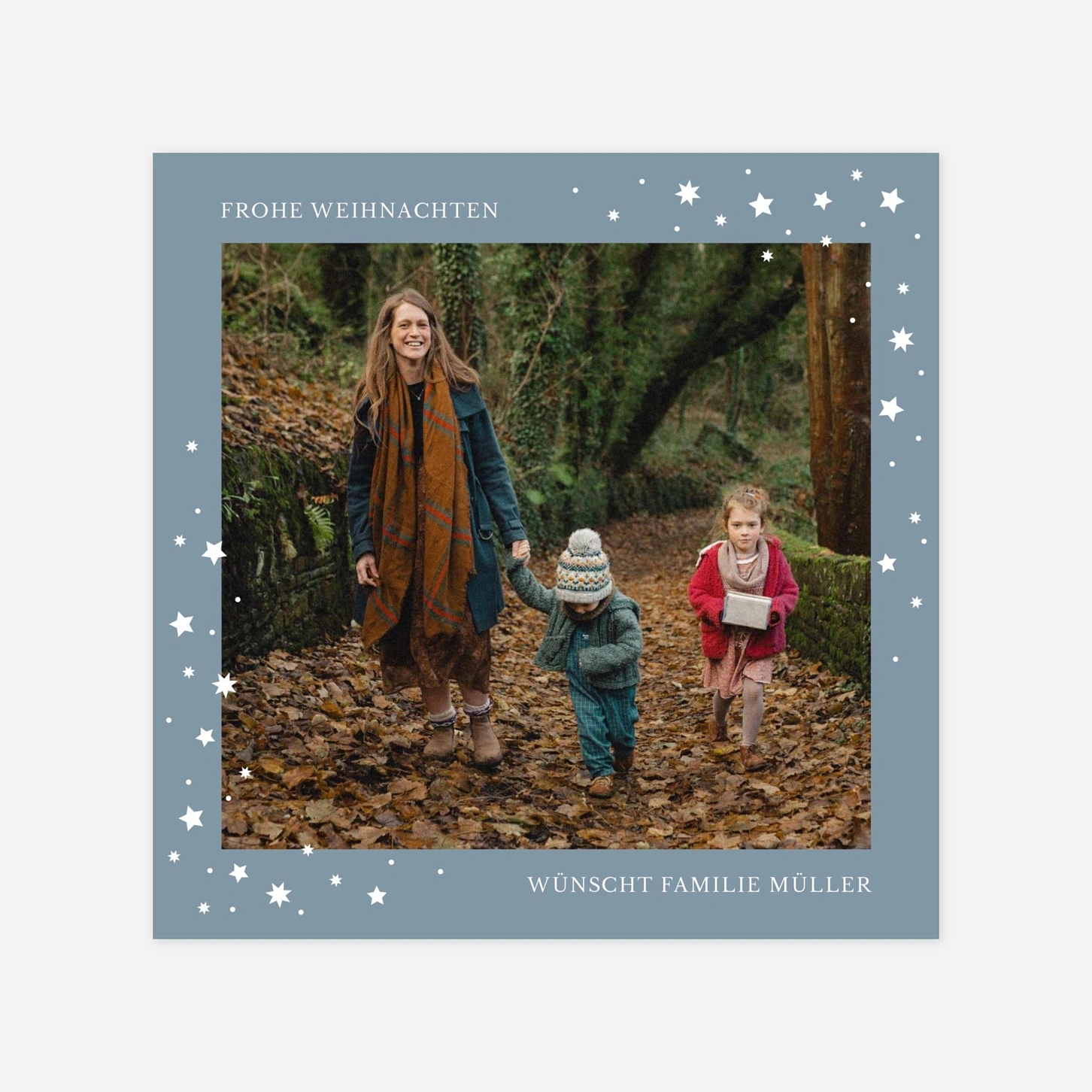 Weihnachtskarte Himmelszauber