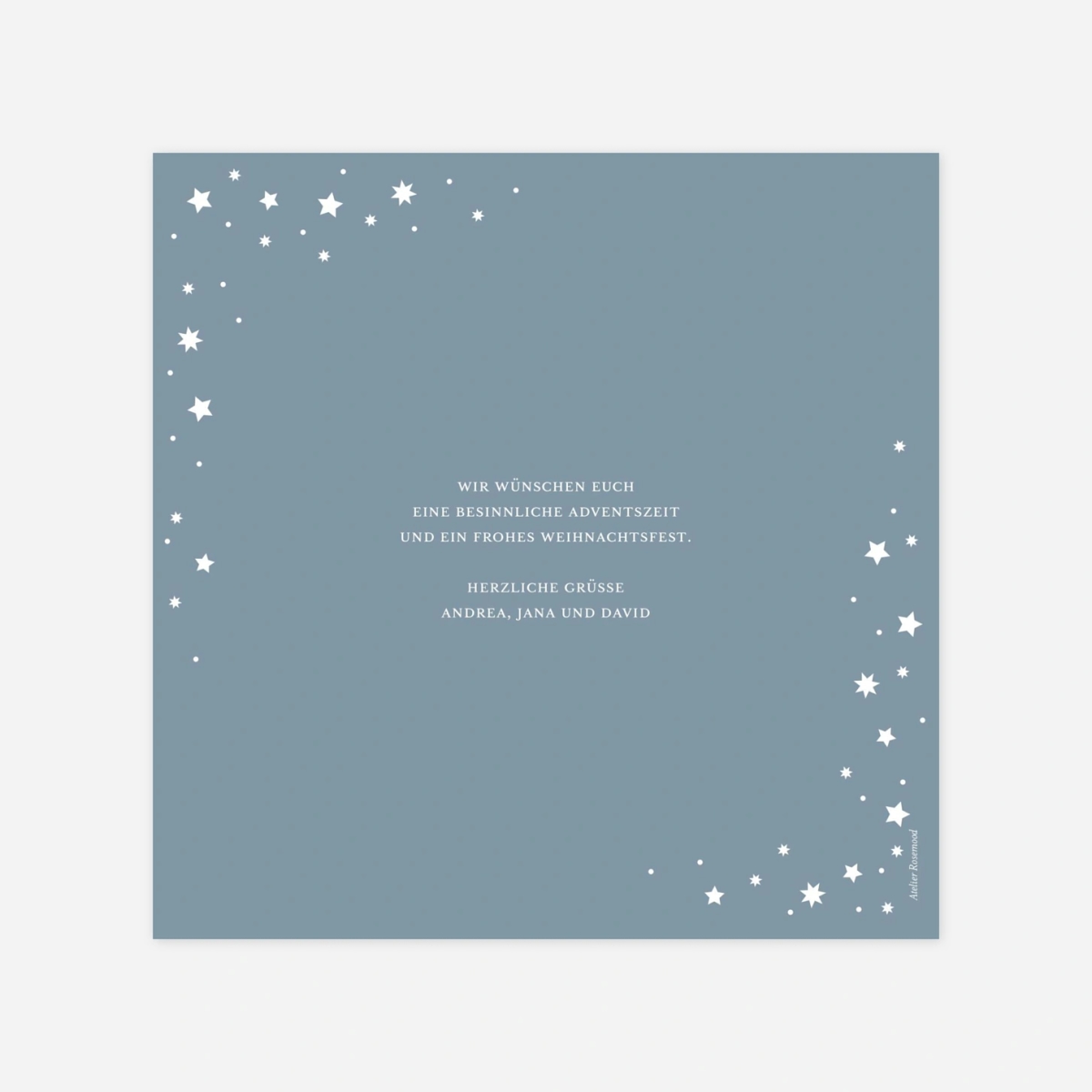 Weihnachtskarte Himmelszauber