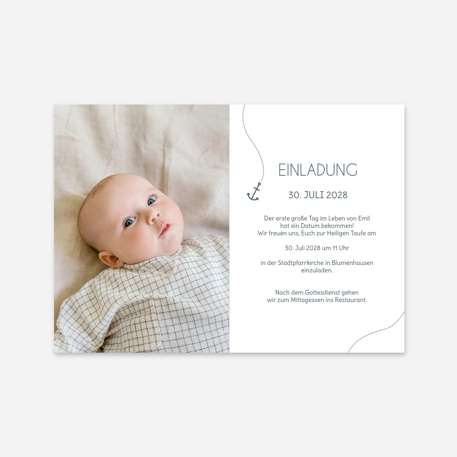 Taufeinladung Hope