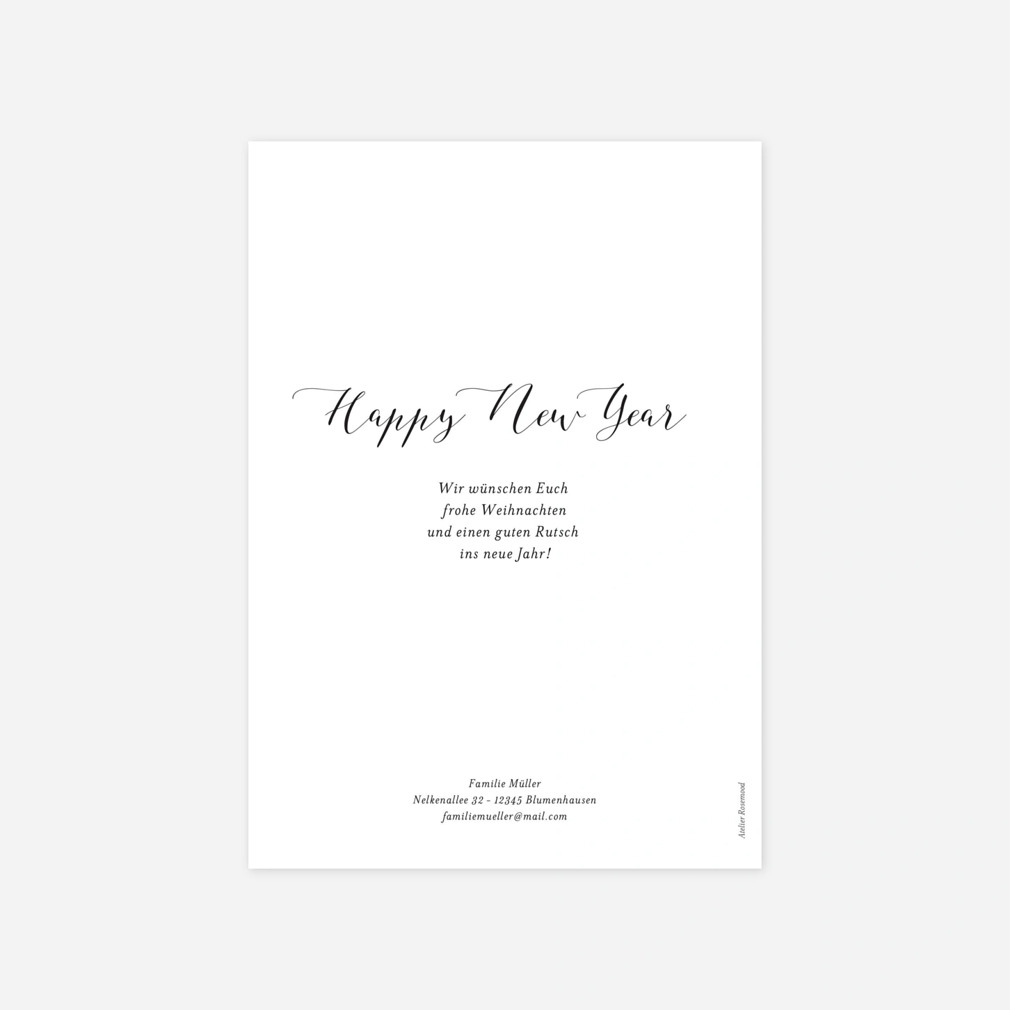 Weihnachtskarte Horizont