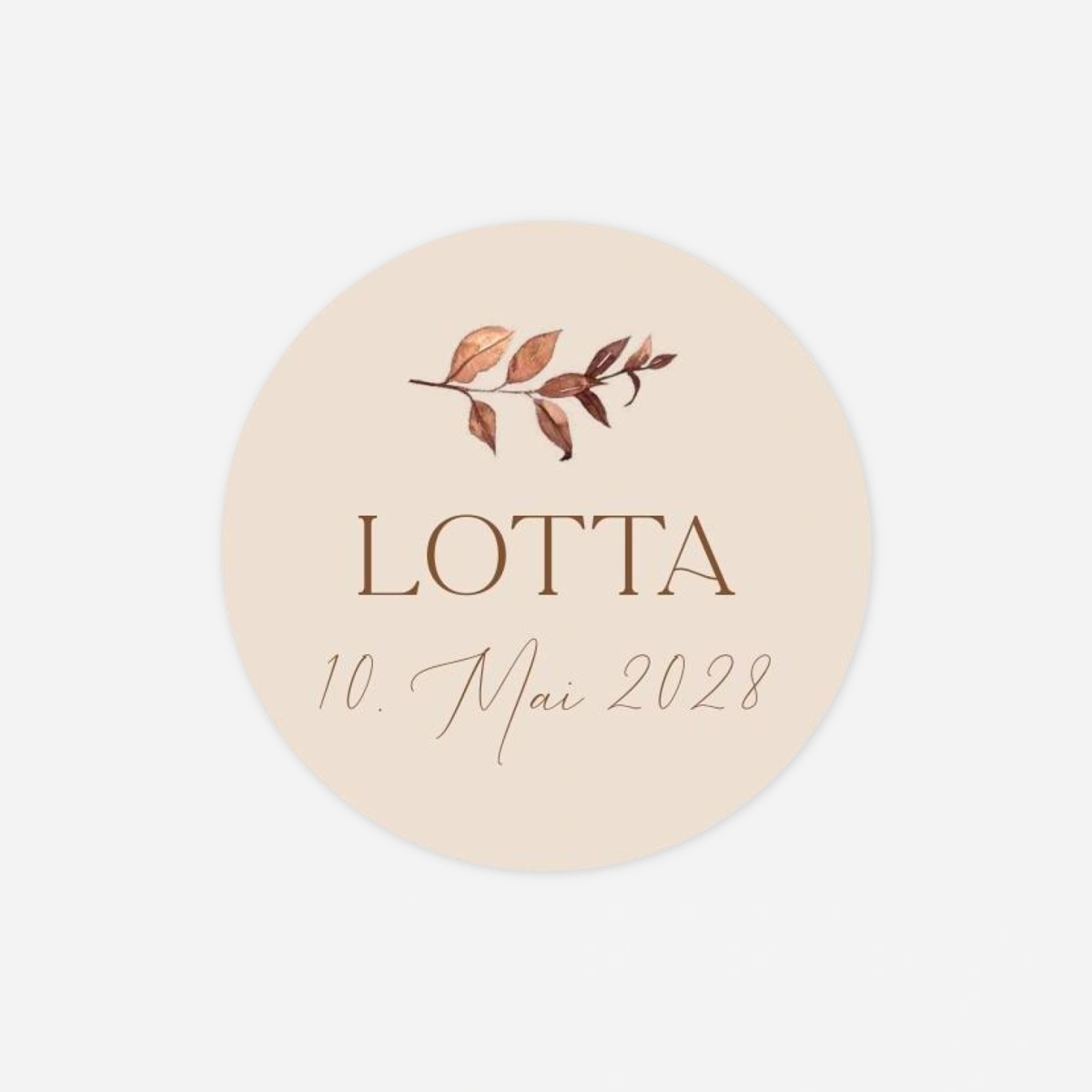 Aufkleber (Gastgeschenk) Herbstschatz