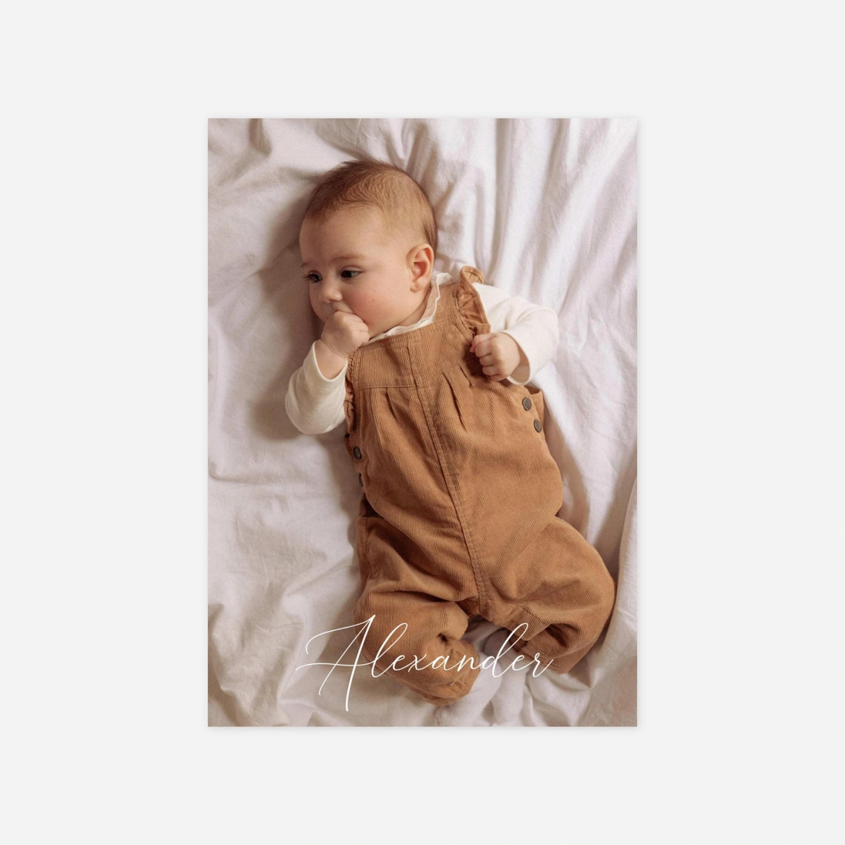 Geburtskarte Herzgeschenk