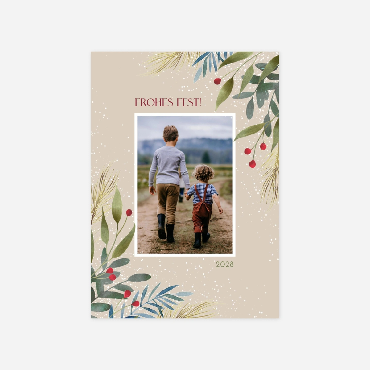 Weihnachtskarte Im Winter