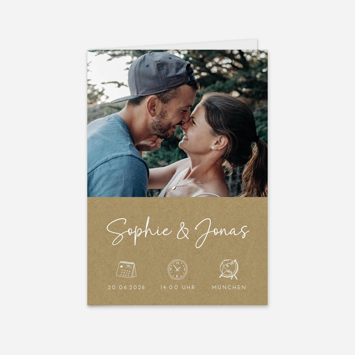 Hochzeitseinladung Im Namen der Liebe