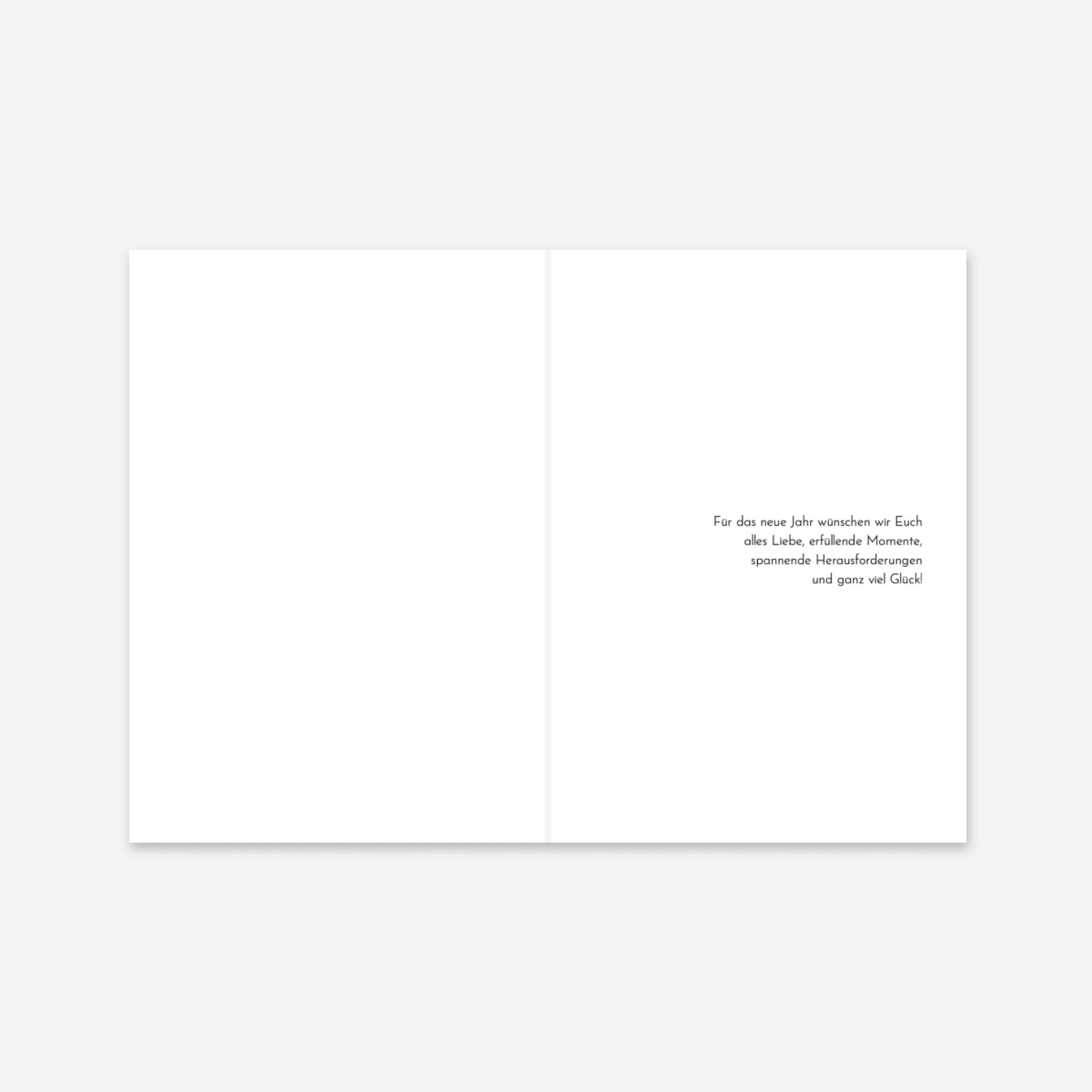 Weihnachtskarte Jahreswende