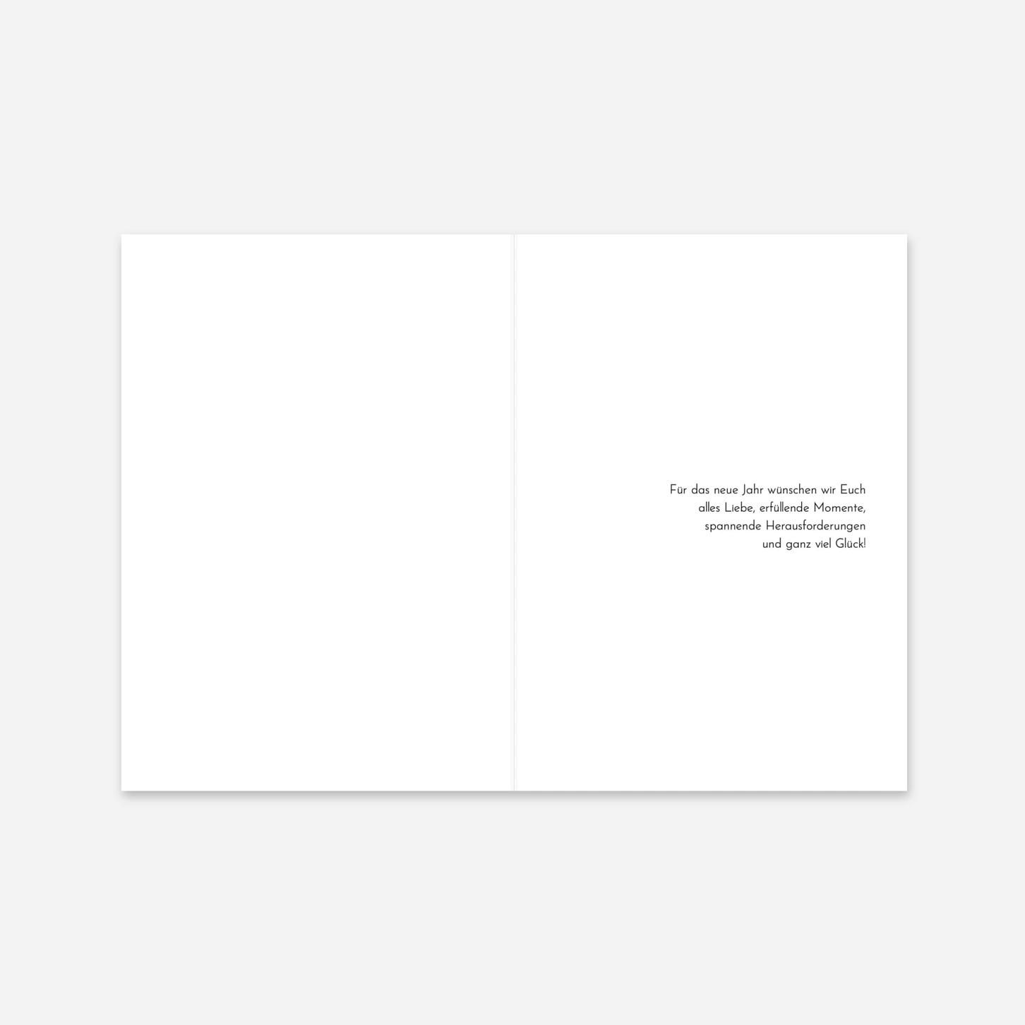 Weihnachtskarte Jahreswende