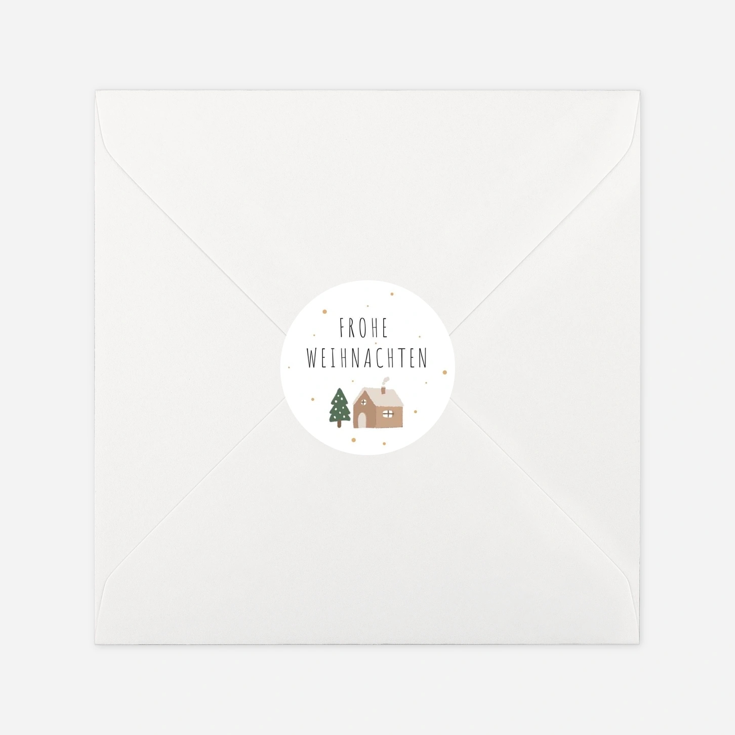 Geschenkaufkleber Weihnachten Joyful Pattern