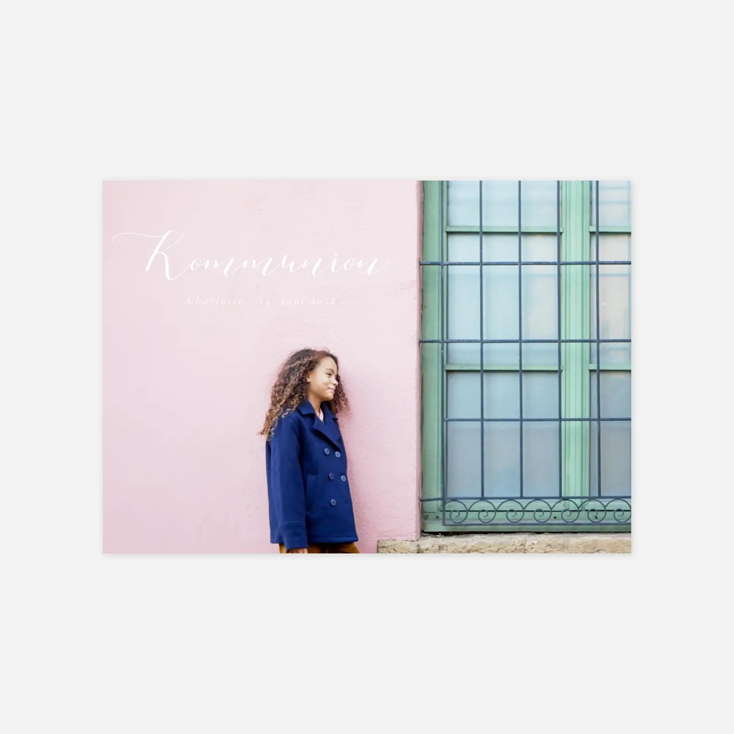 Kommunionseinladung Kalligraphie