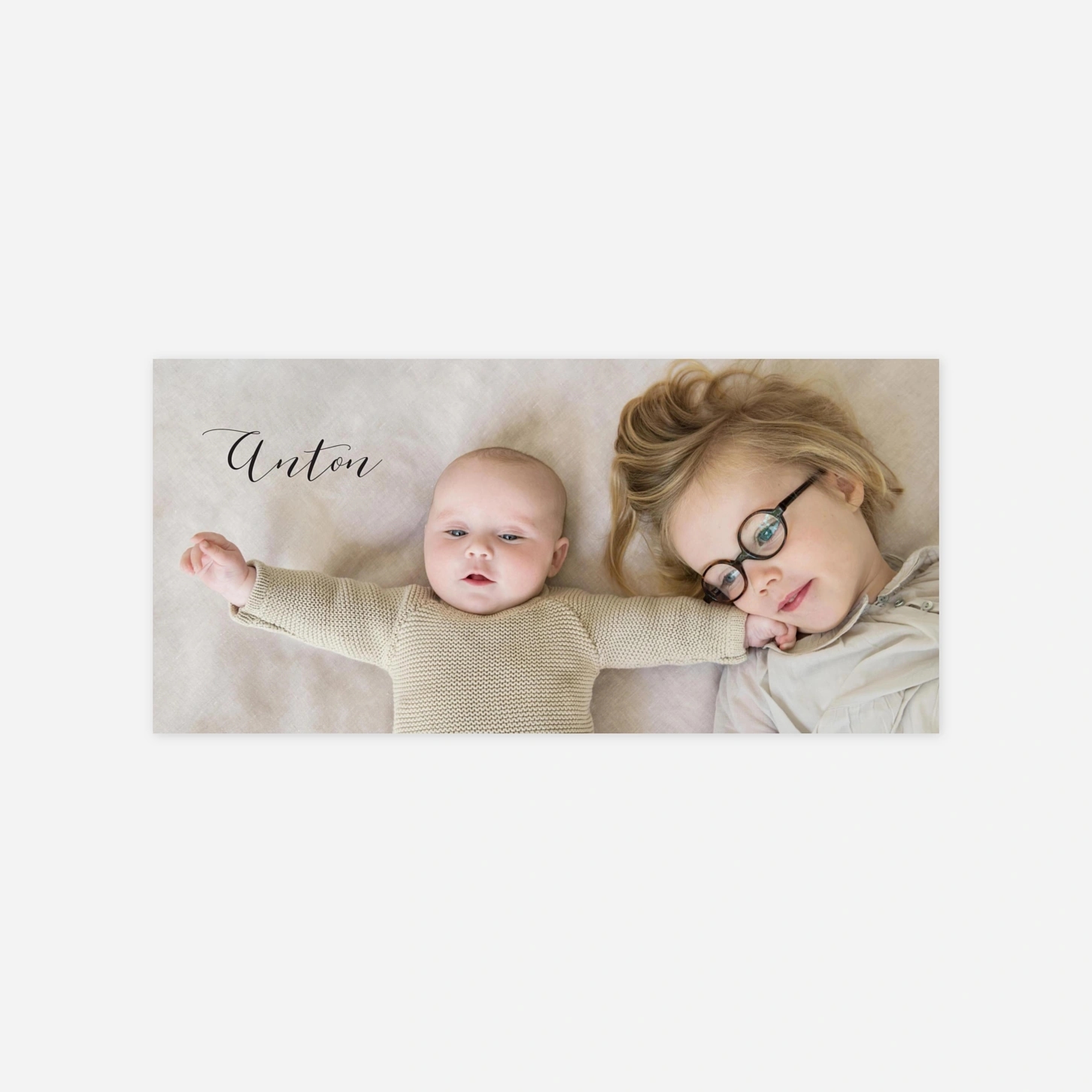 Geburtskarte Kalligraphie