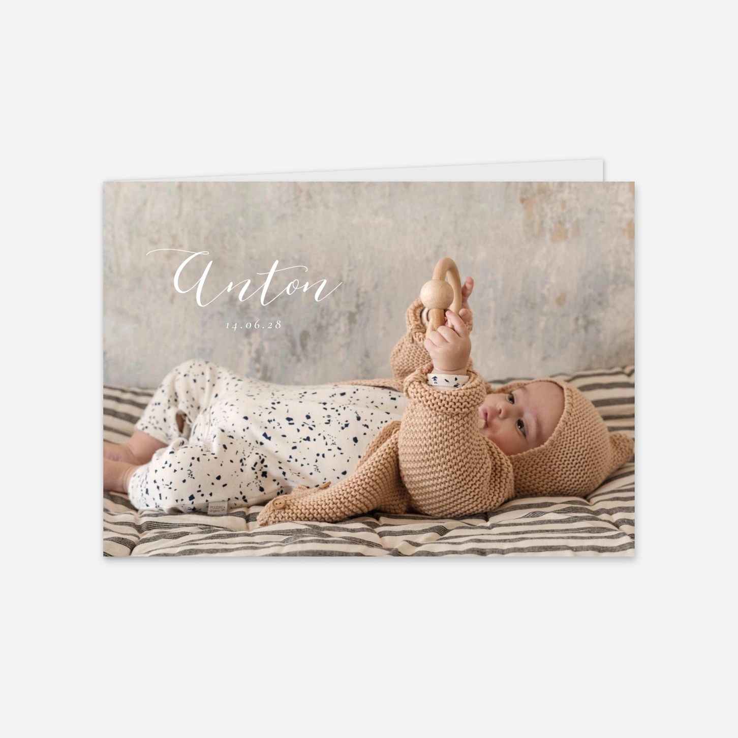 Geburtskarte Kalligraphie