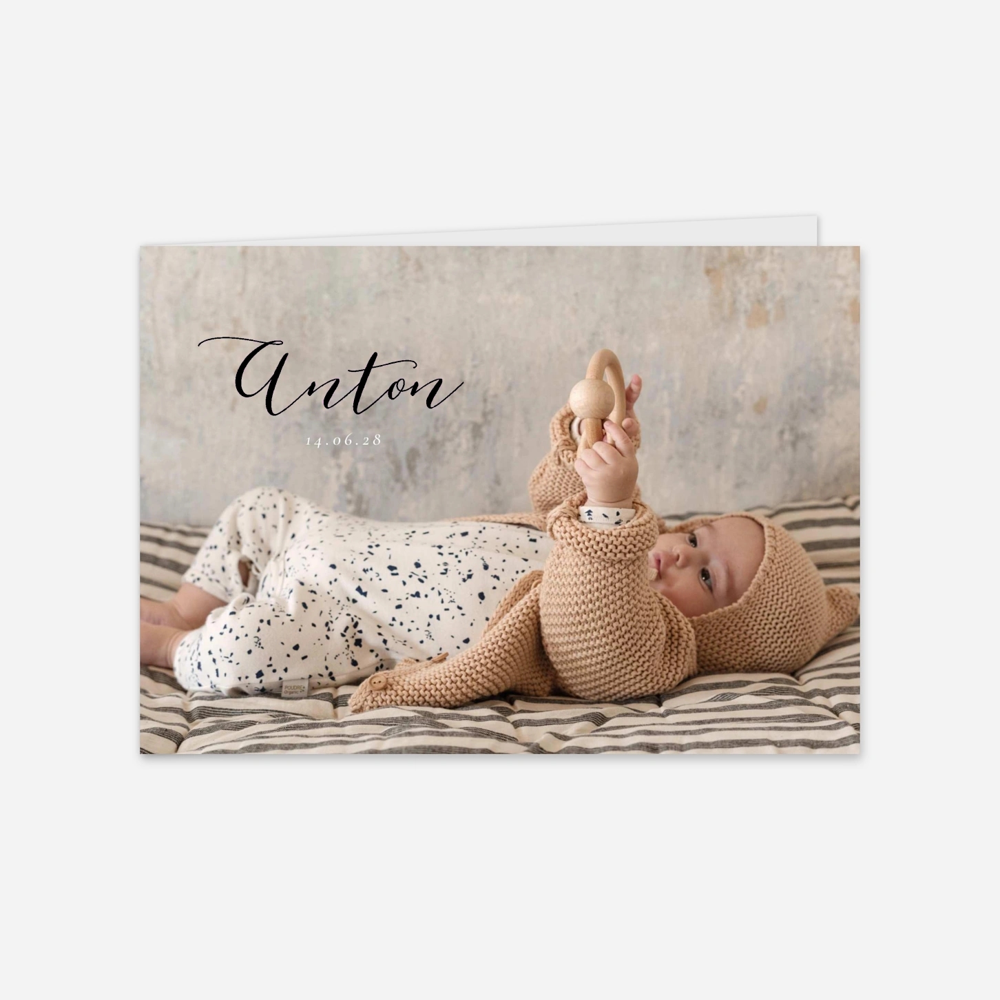 Geburtskarte Kalligraphie