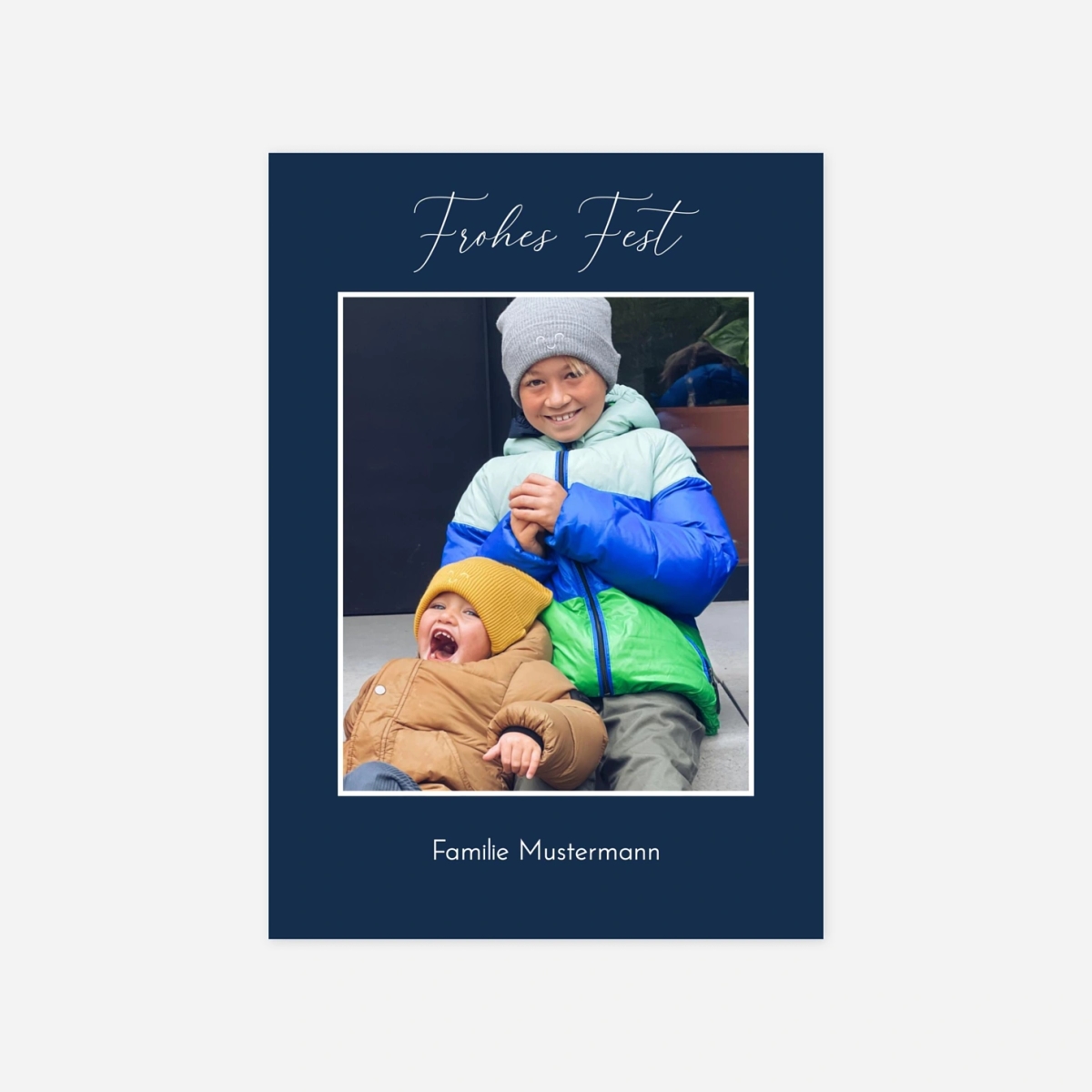 Weihnachtskarte Kalligraphie