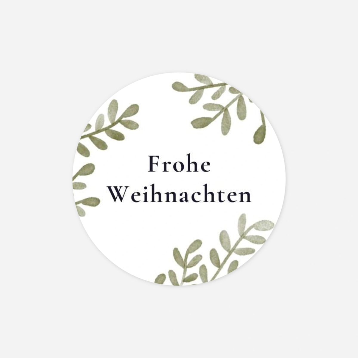 Geschenkaufkleber Weihnachten Kleines Dorf