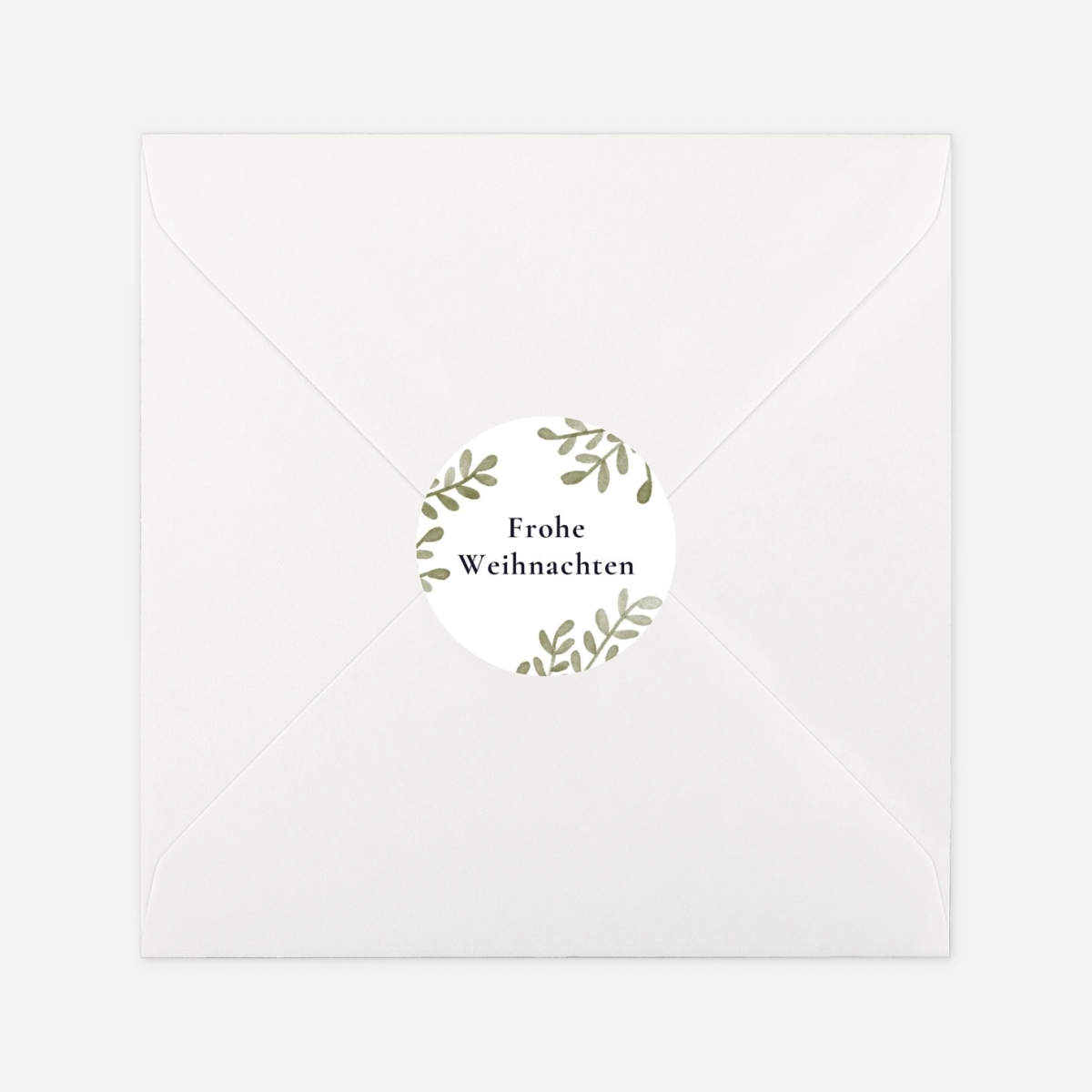 Geschenkaufkleber Weihnachten Kleines Dorf