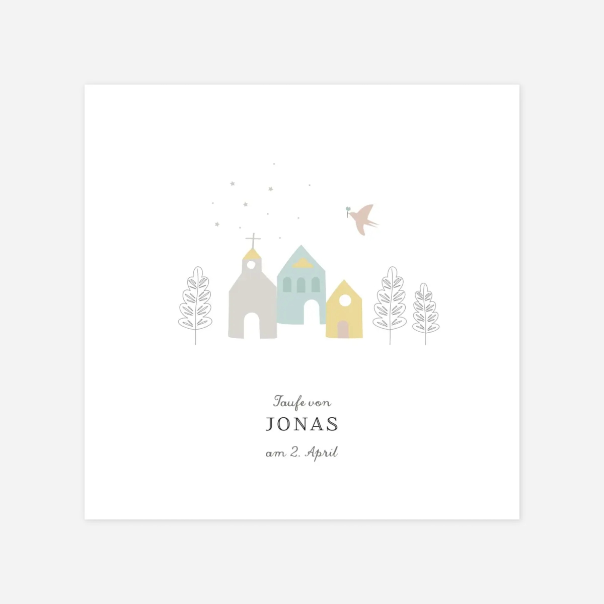 Taufeinladung Kirchplatz