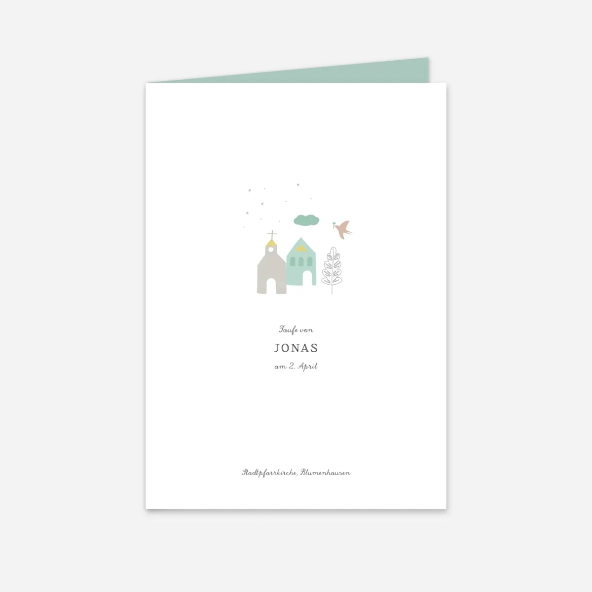 Kirchenheft Taufe Kirchplatz