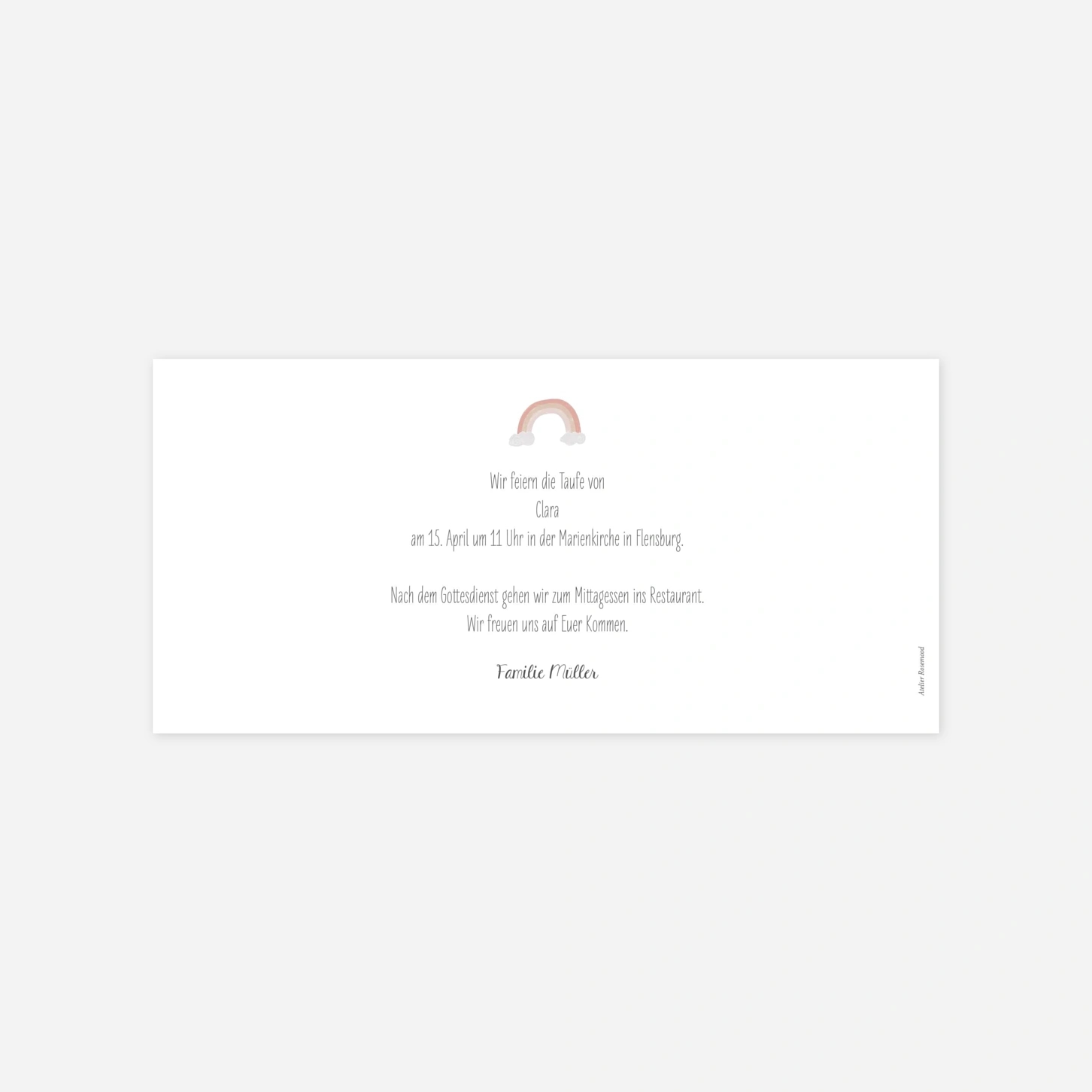 Taufeinladung Kleine Kapelle Foto