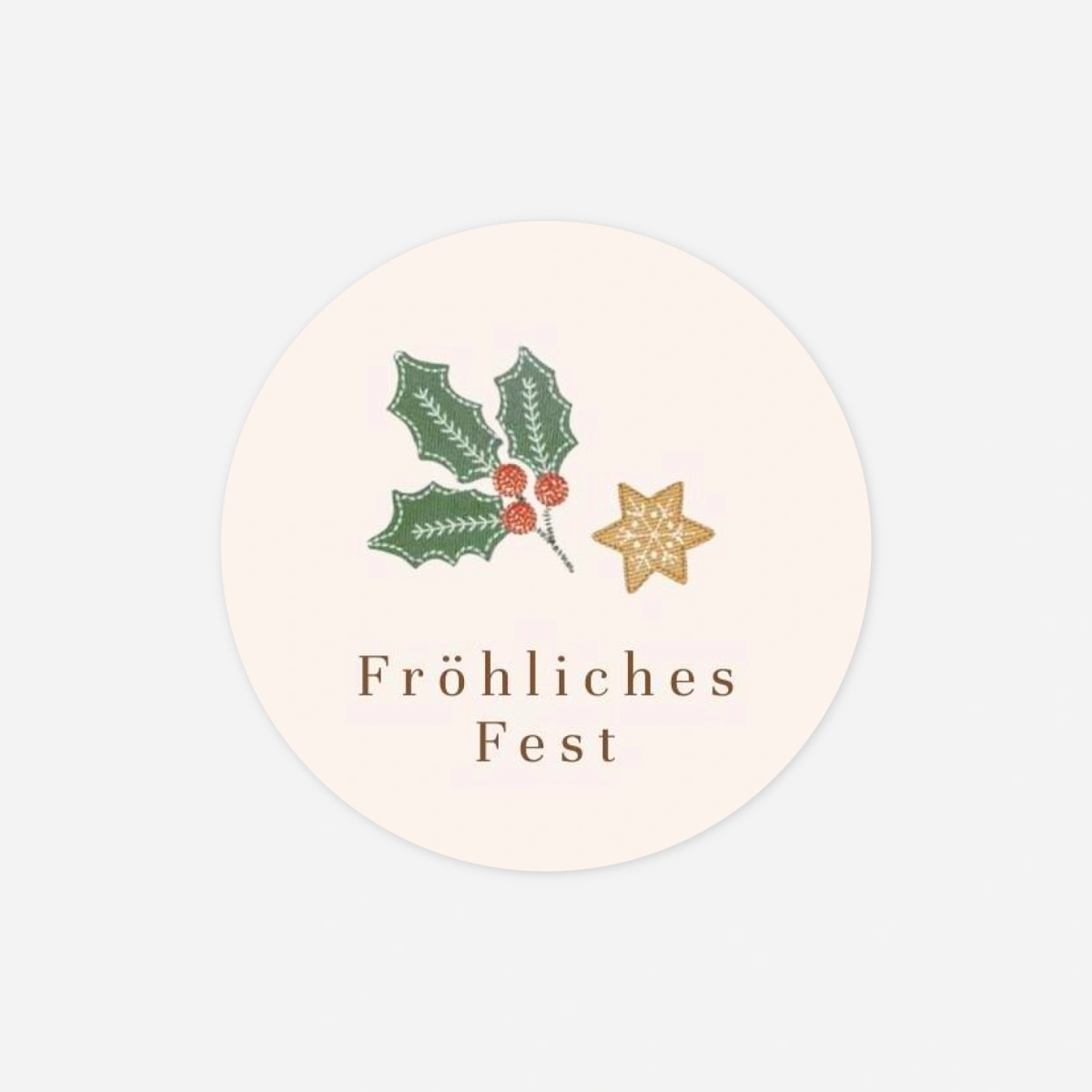 Geschenkaufkleber Weihnachten Kleine Kekse