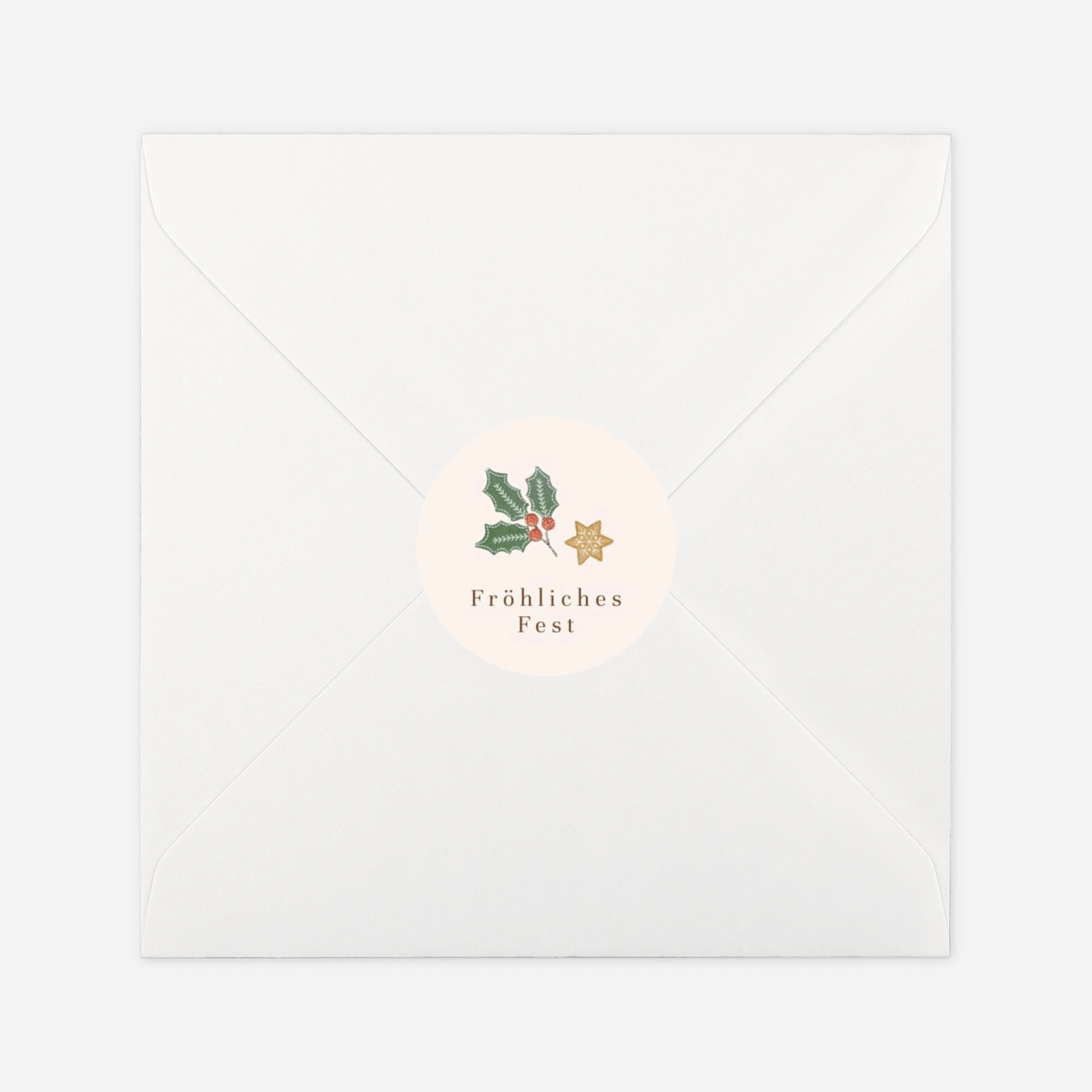 Geschenkaufkleber Weihnachten Kleine Kekse