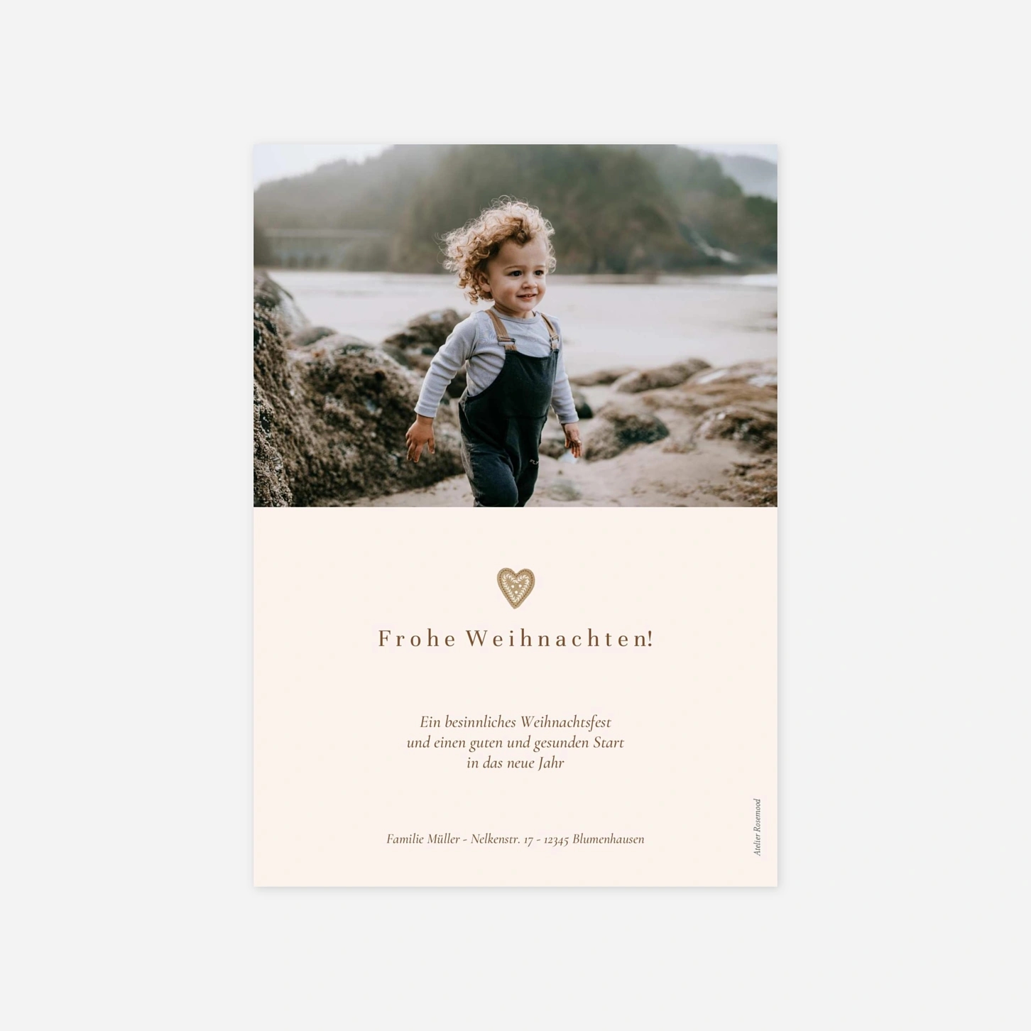 Weihnachtskarte Kleine Kekse