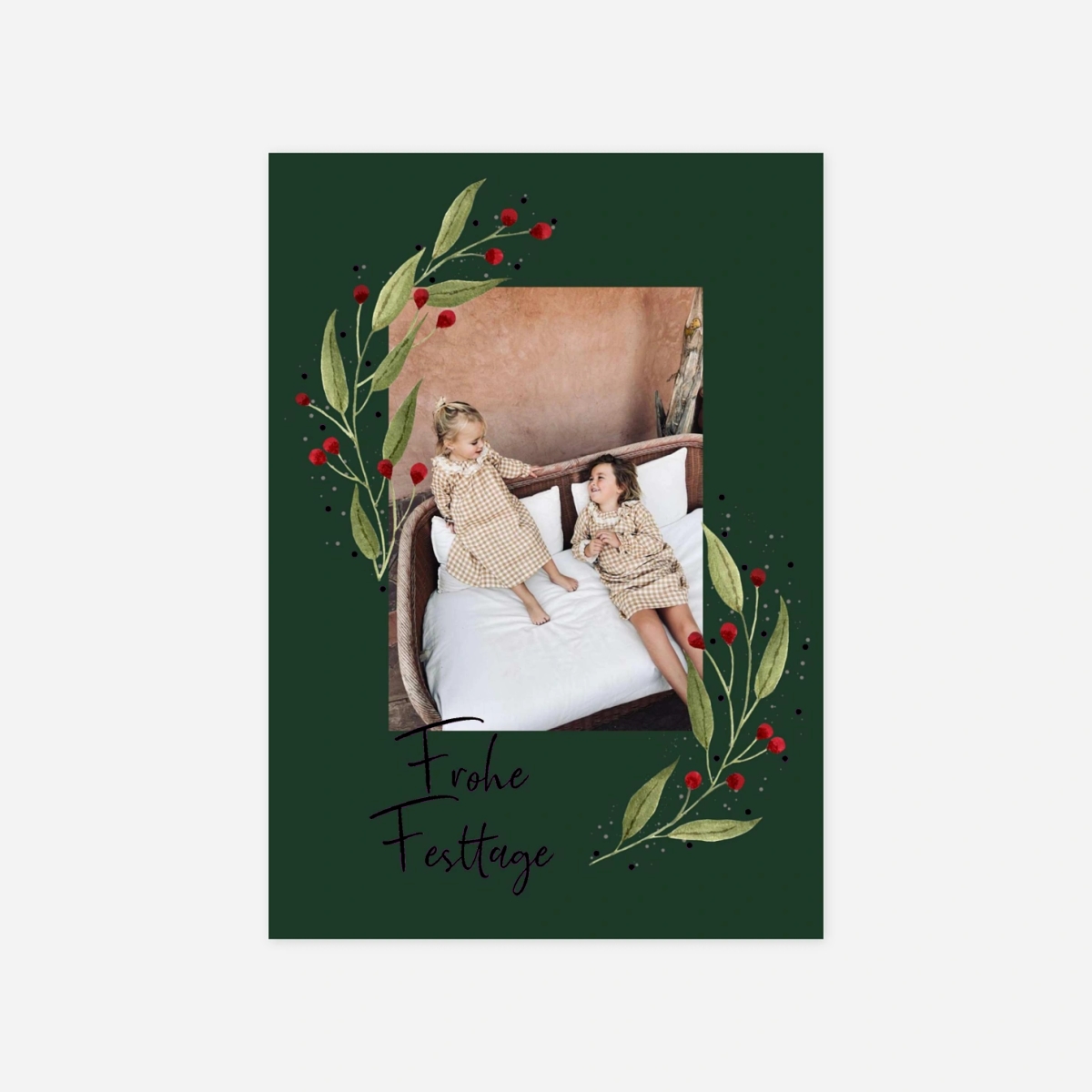 Weihnachtskarte Kleine Beeren