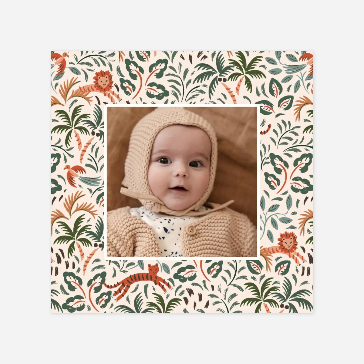 Geburtskarte Kleiner Dschungel