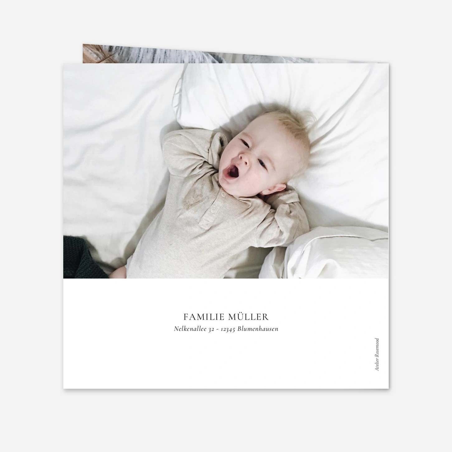 Geburtskarte Kleine Eisscholle