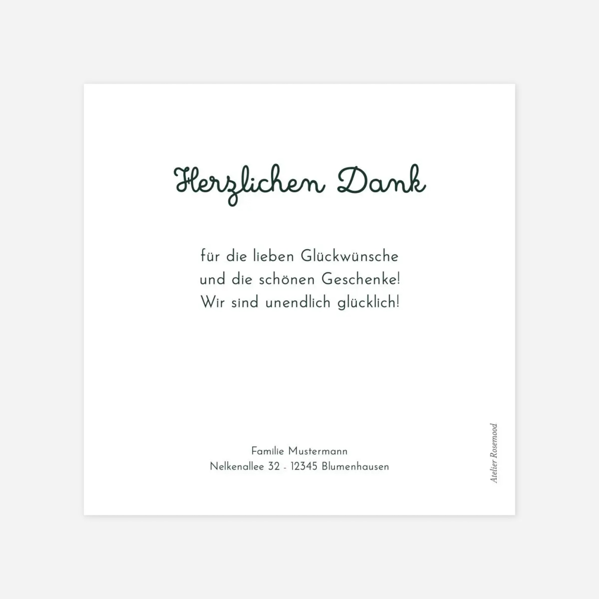 Dankeskarte Geburt Kleines Äffchen