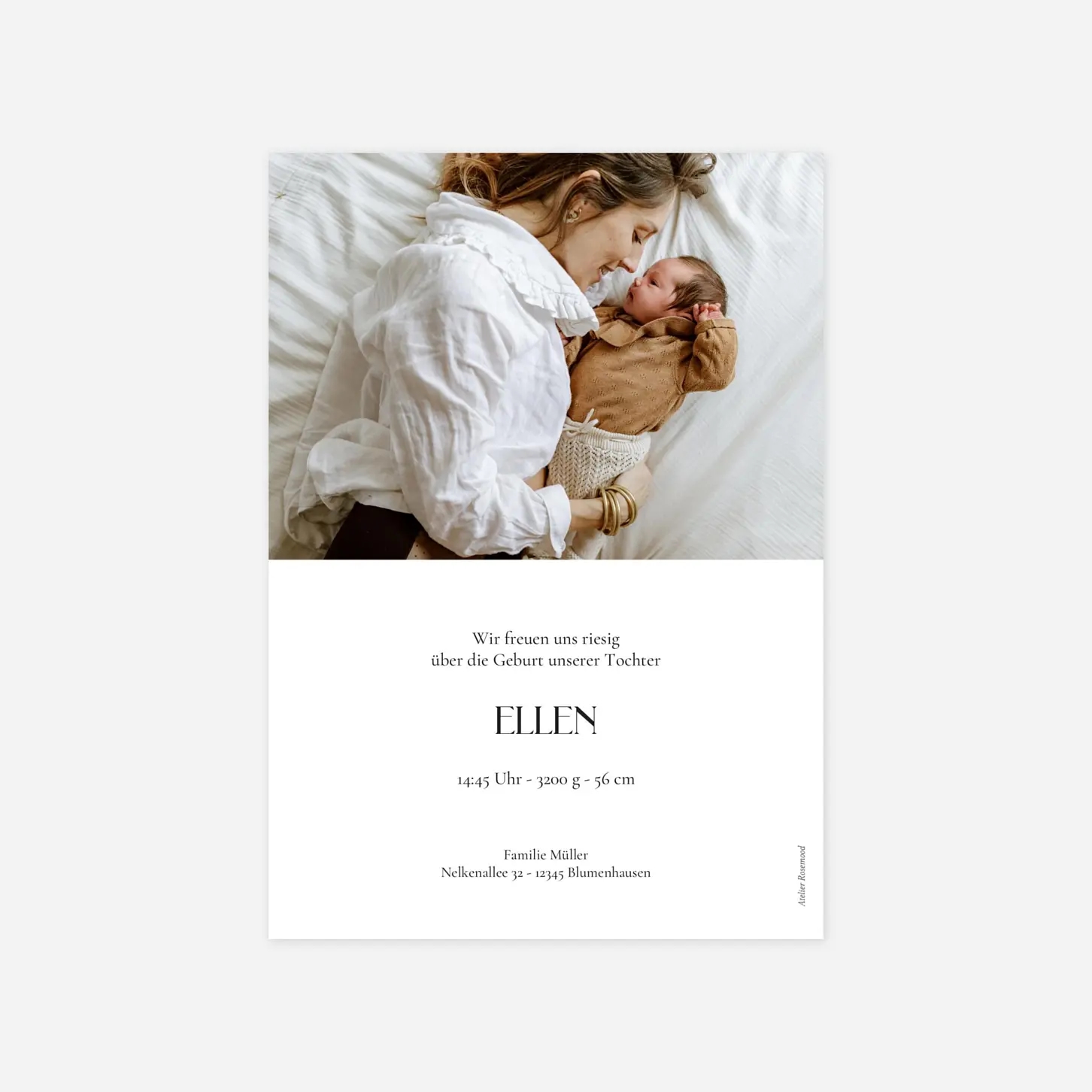 Geburtskarte Kleiner Herzschlag