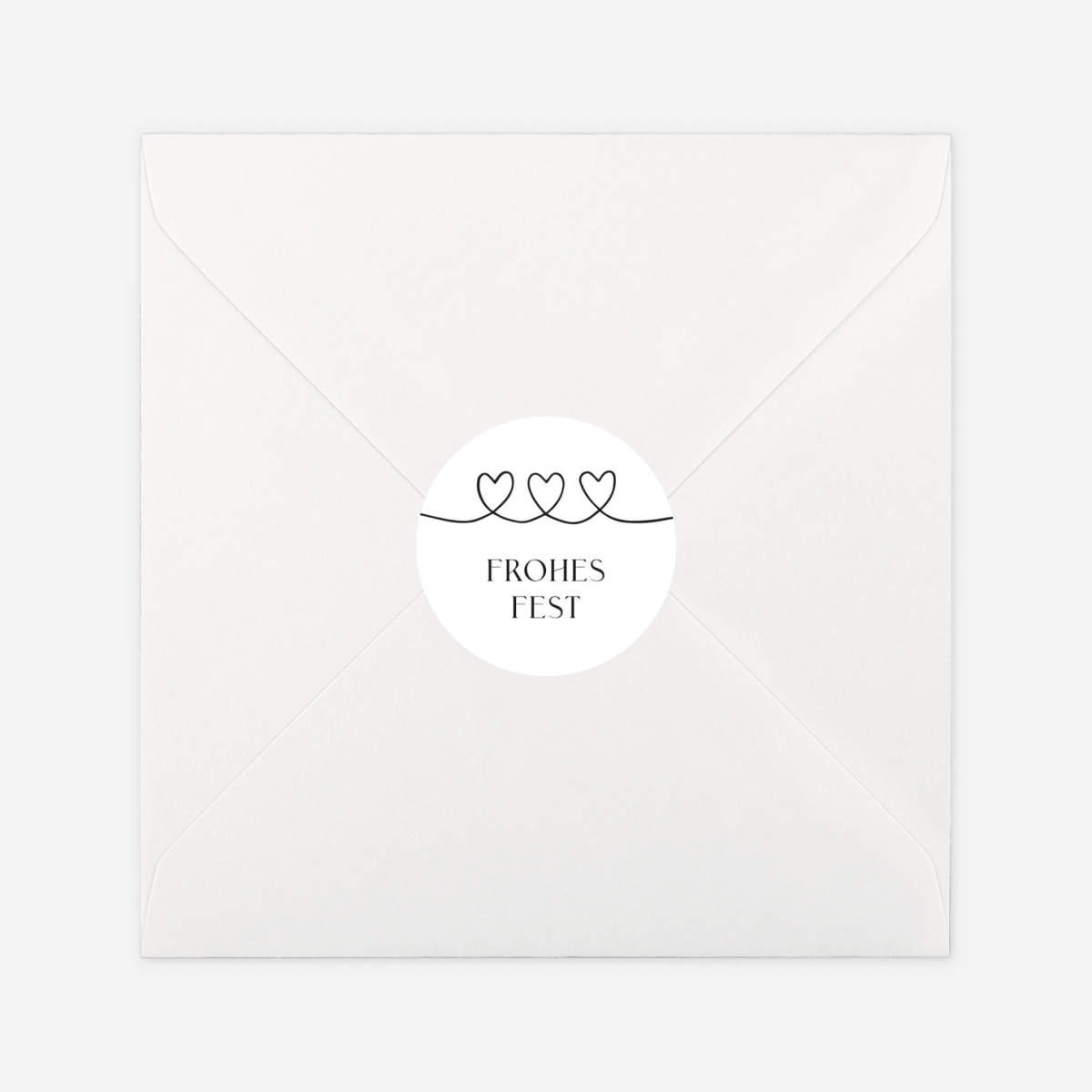 Geschenkaufkleber Weihnachten Kleiner Herzschlag