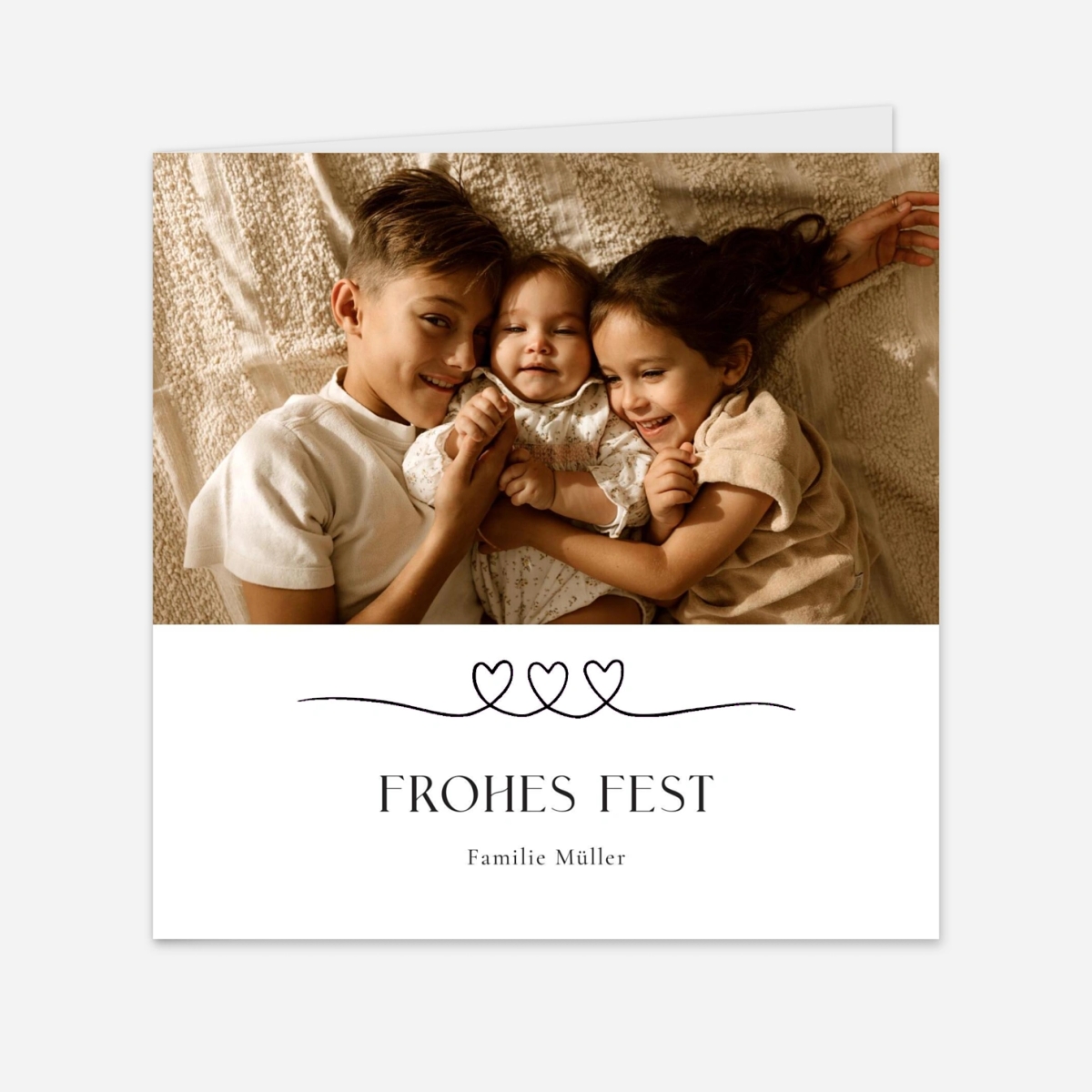 Weihnachtskarte Kleiner Herzschlag