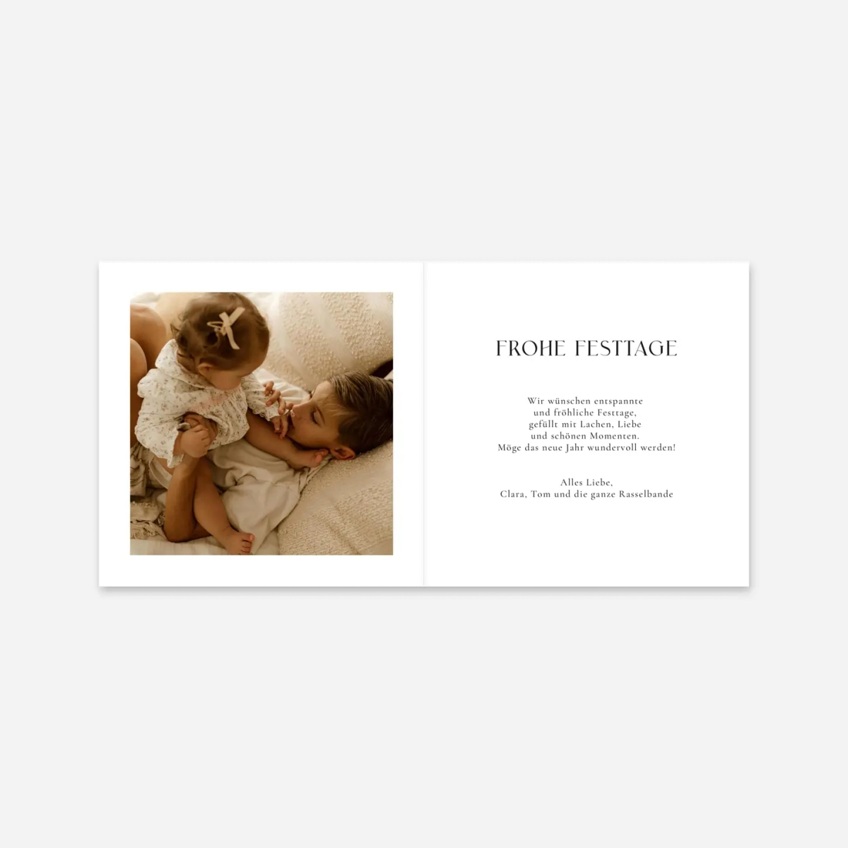 Weihnachtskarte Kleiner Herzschlag