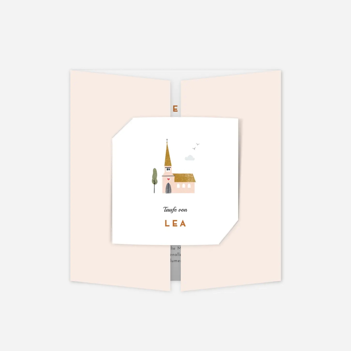 Taufeinladung Kleine Kirche