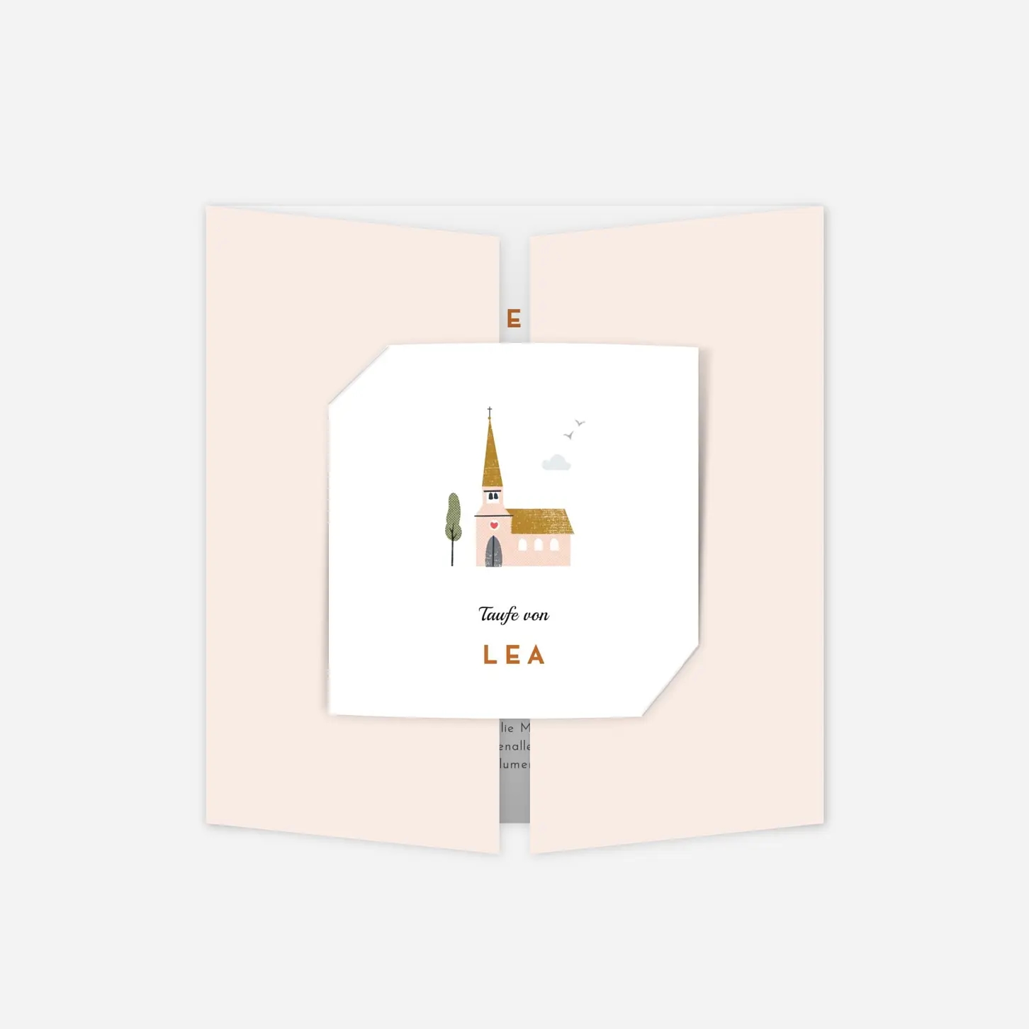 Taufeinladung Kleine Kirche