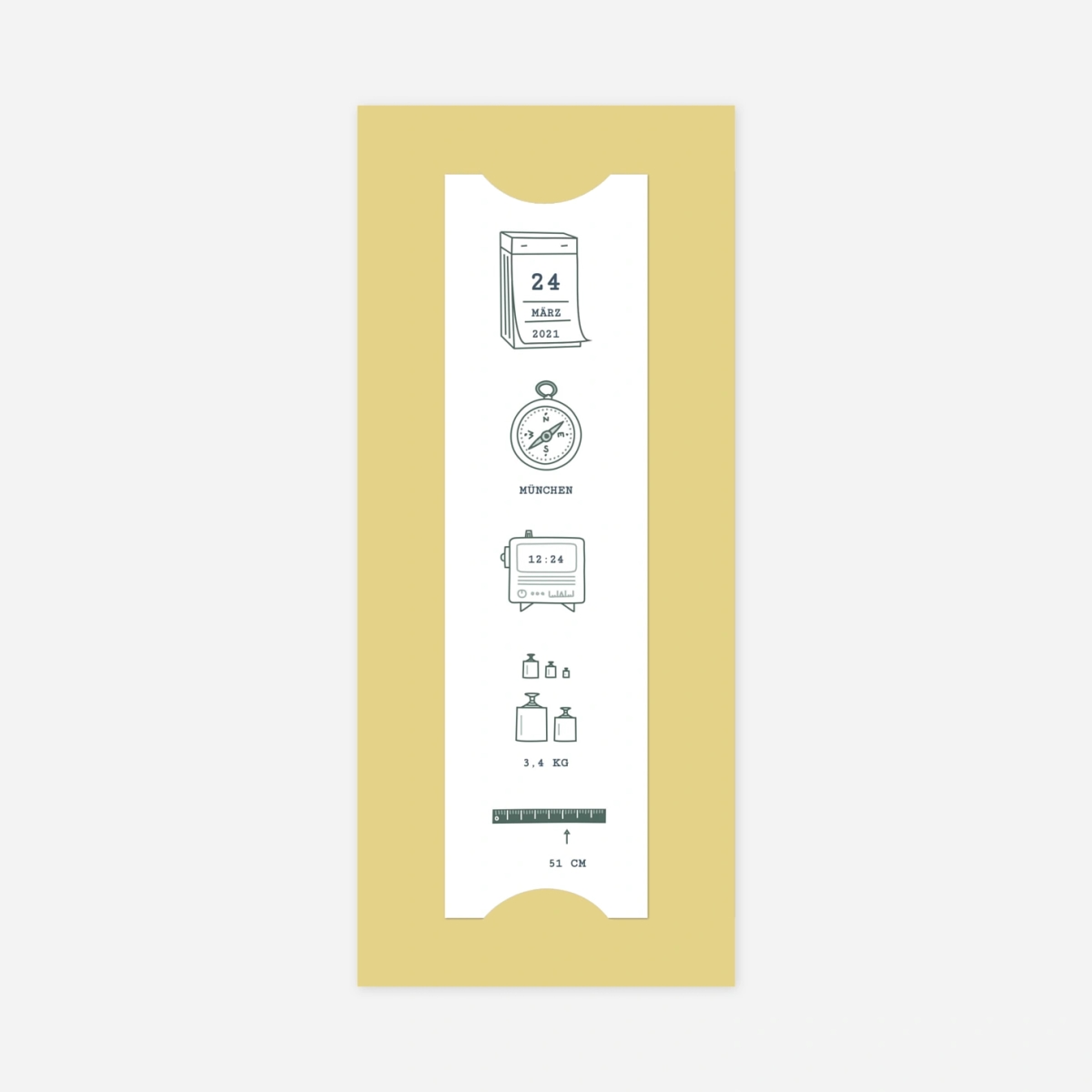 Geburtskarte Kleinkram